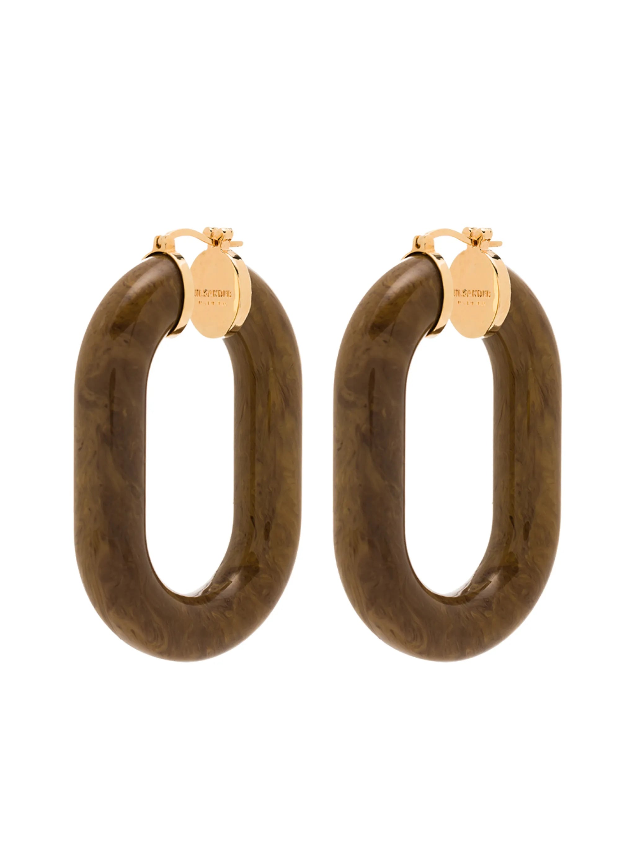resin hoop earrings