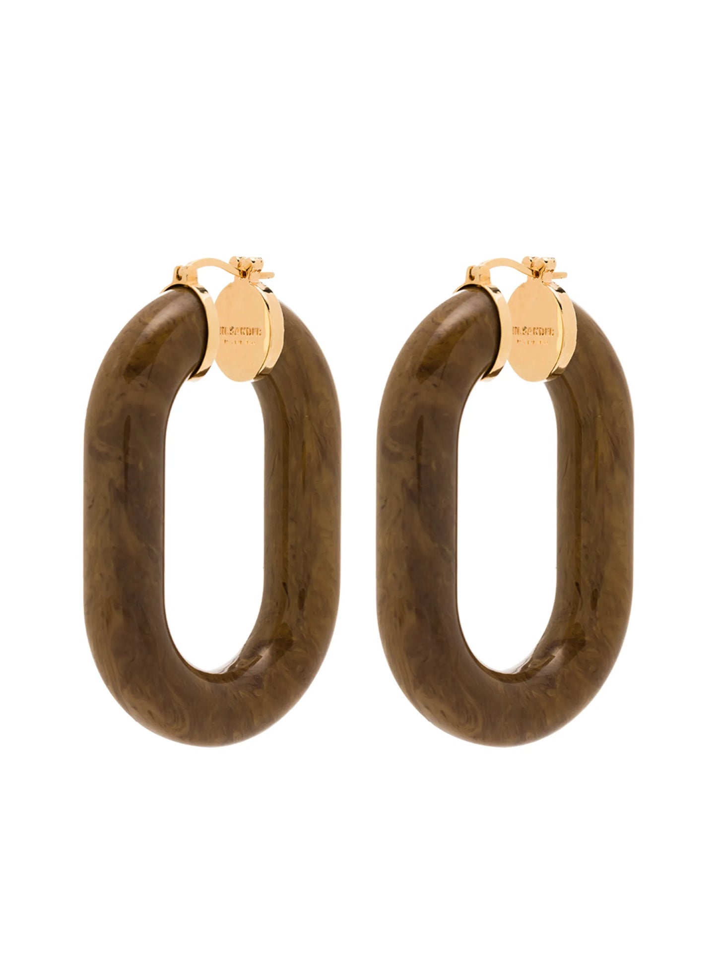 resin hoop earrings
