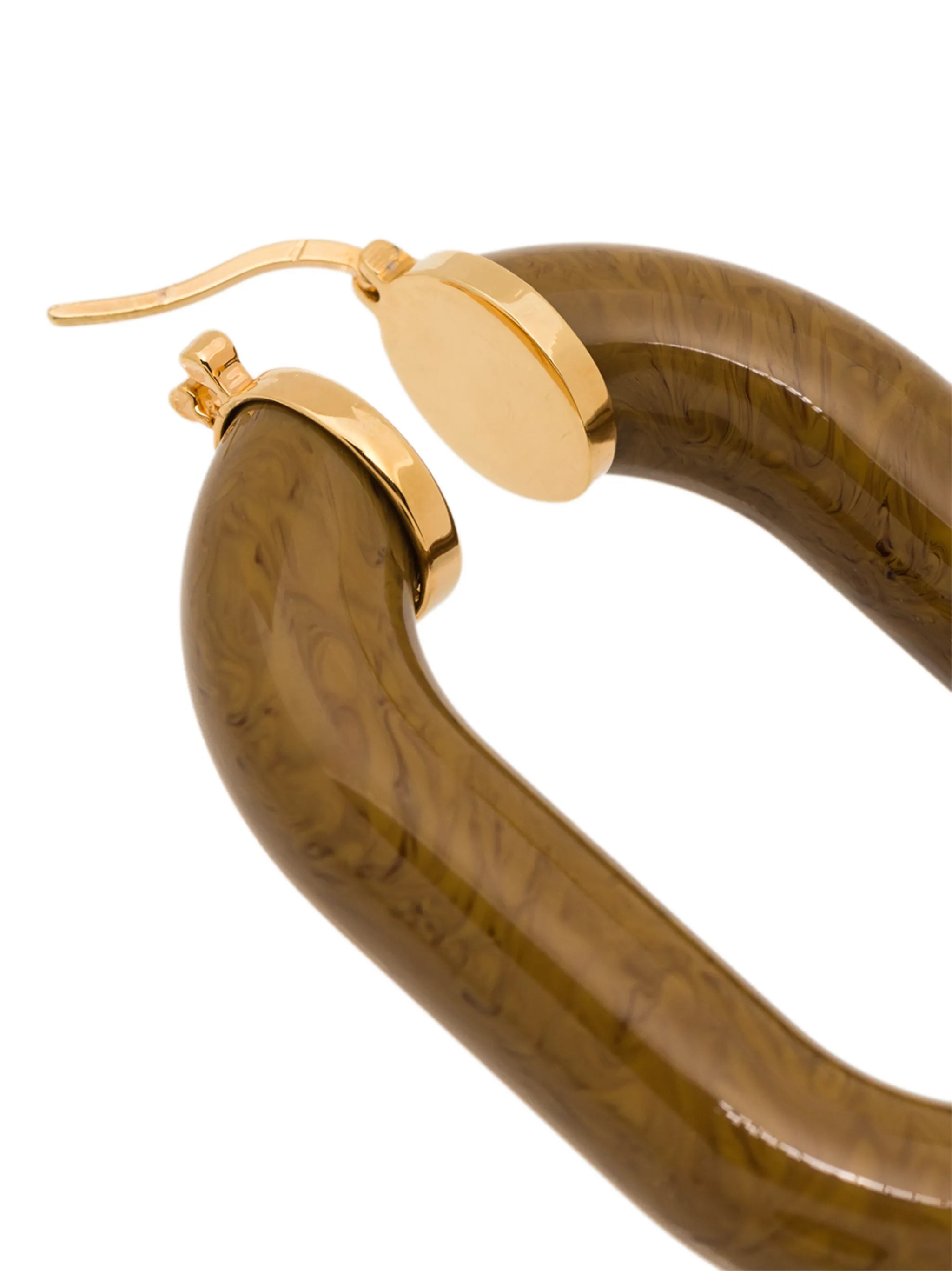 resin hoop earrings