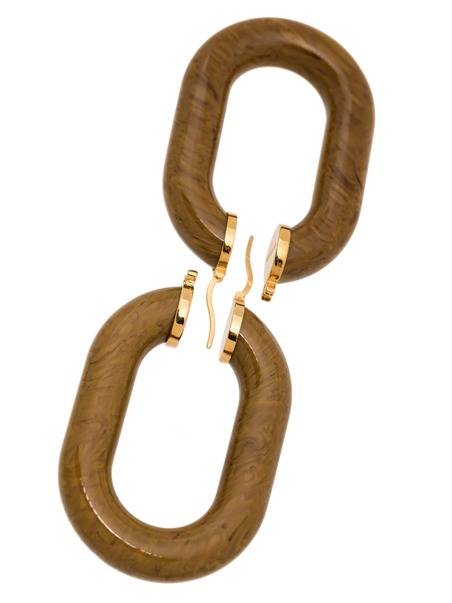 resin hoop earrings