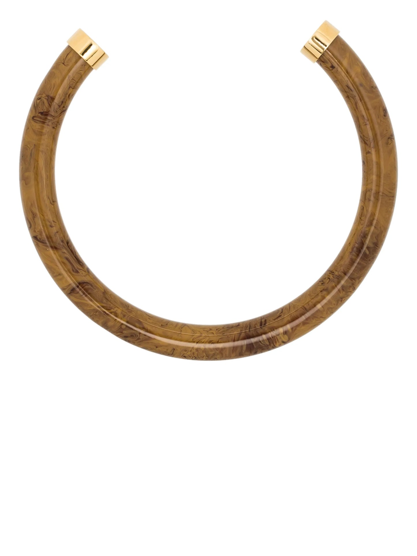 Resin gold-detail necklace