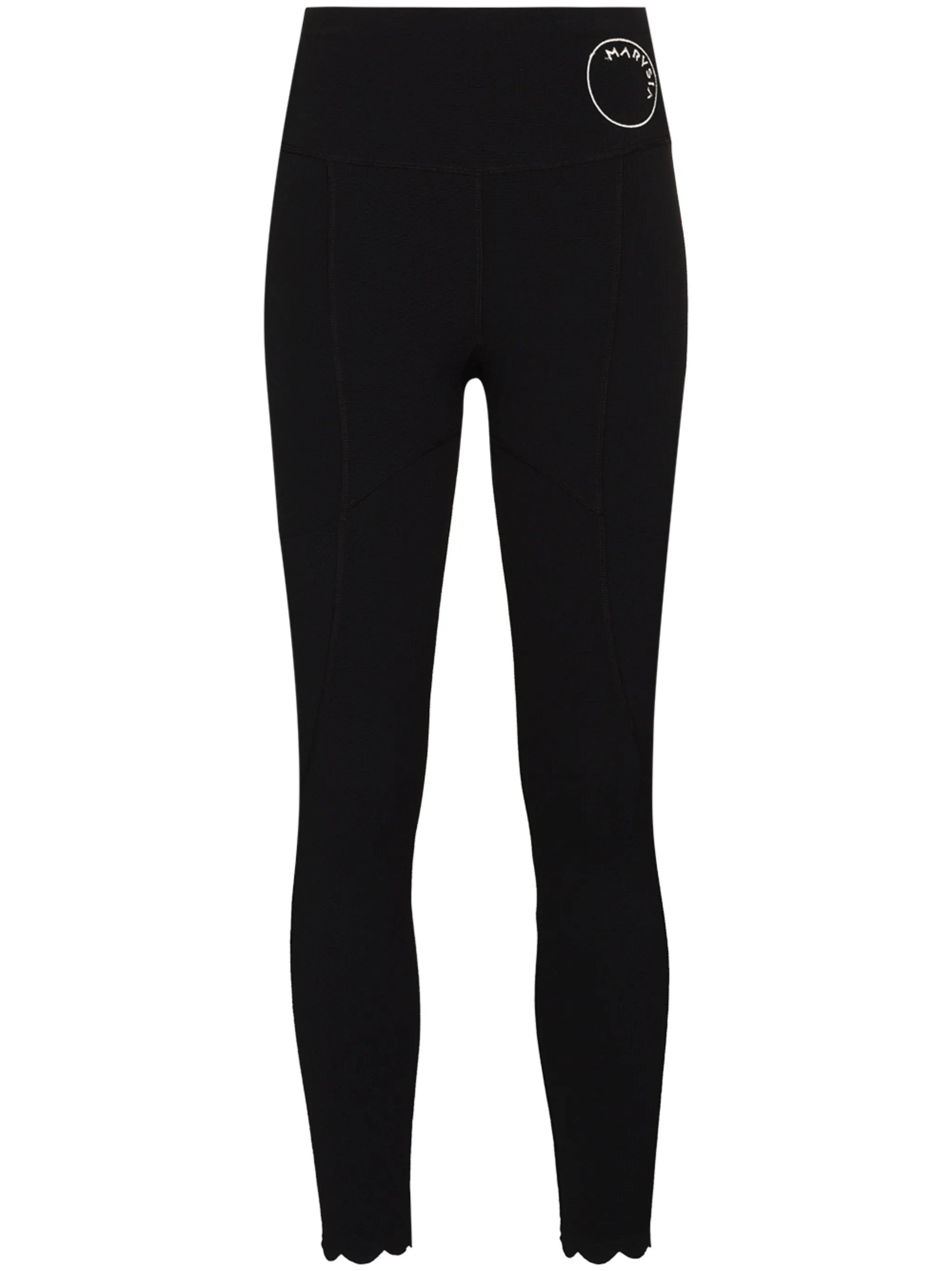 Naomi scallop-hem leggings