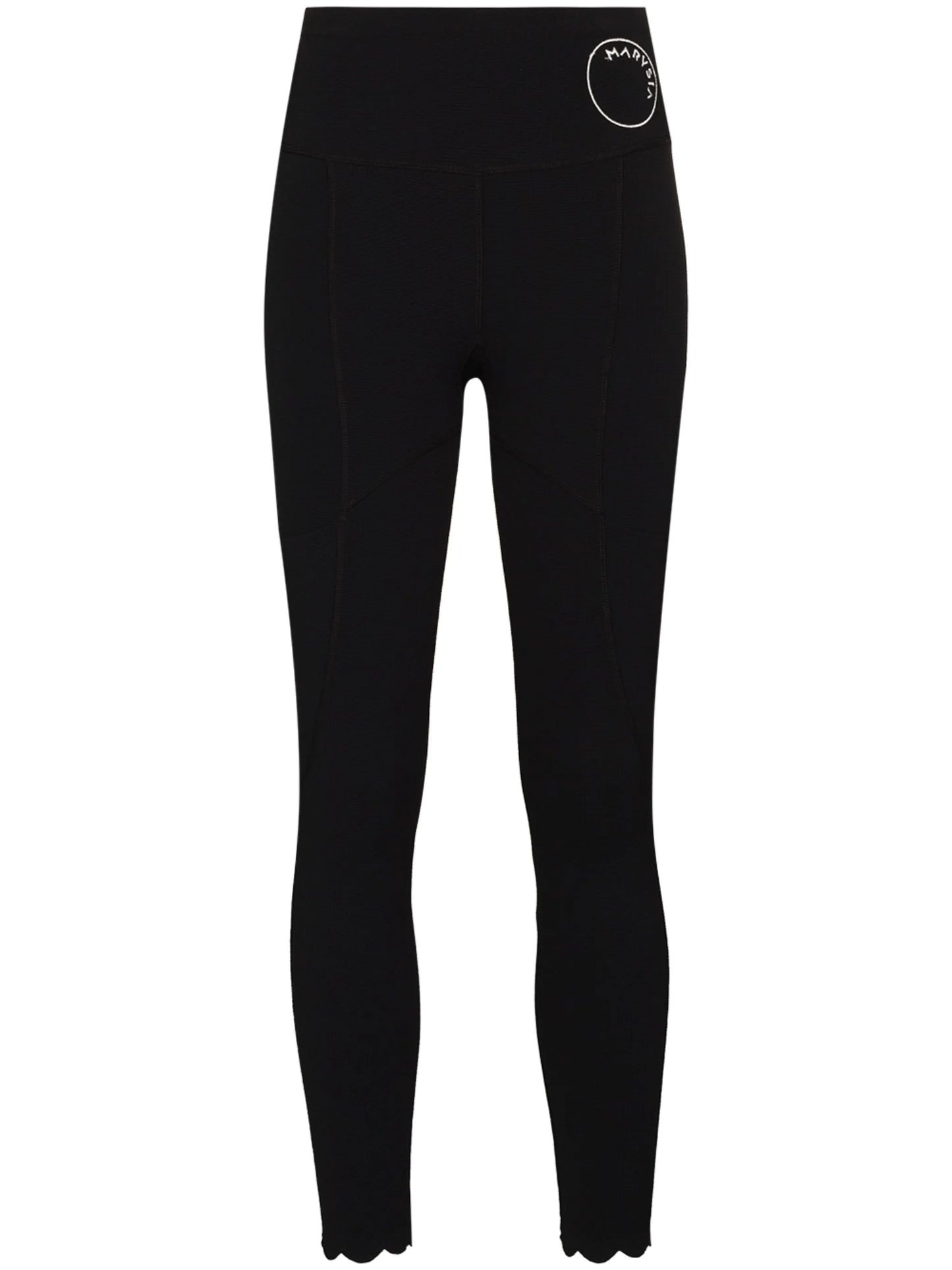 Naomi scallop-hem leggings