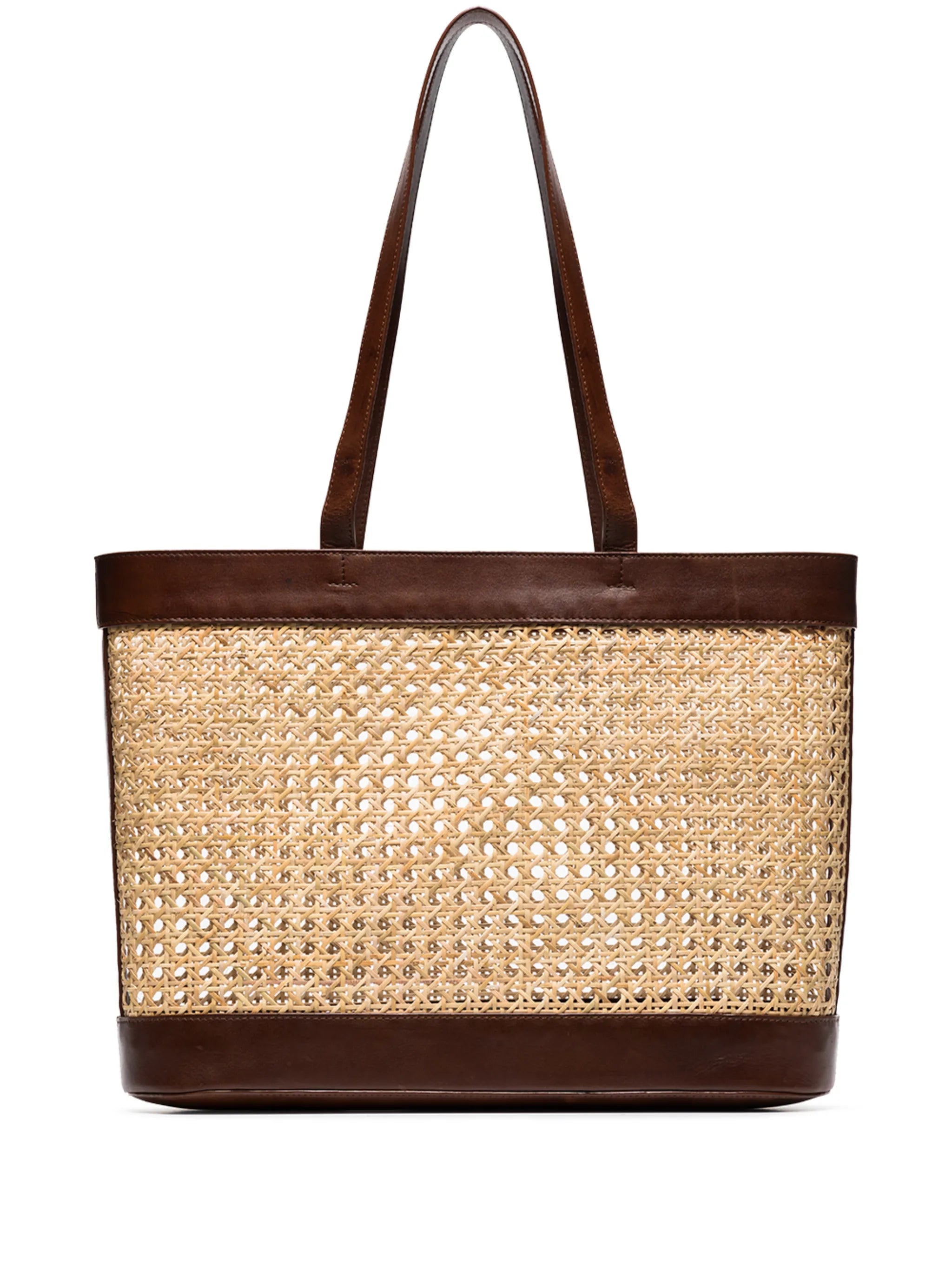 Harper rattan-mesh tote bag