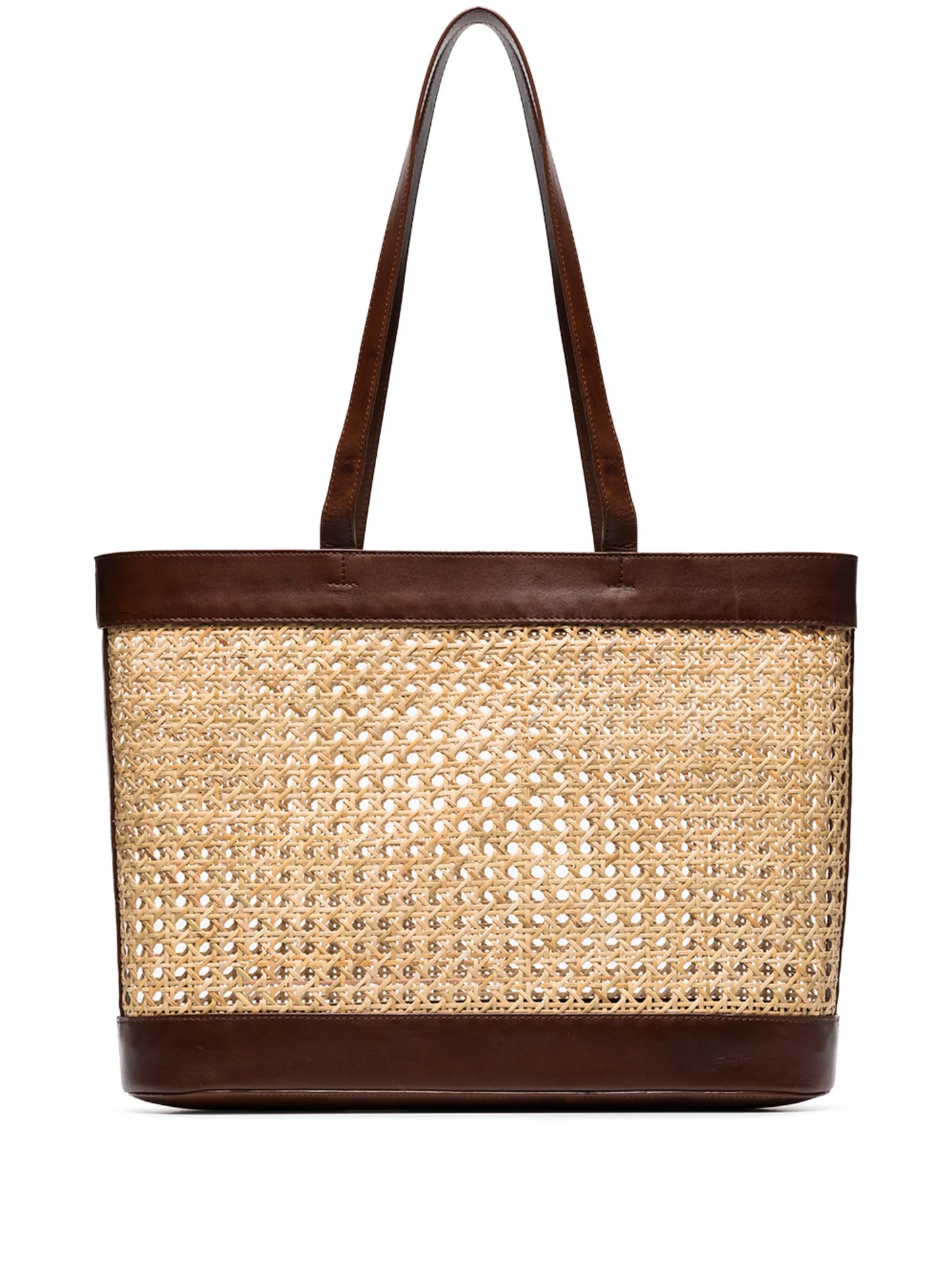 Harper rattan-mesh tote bag