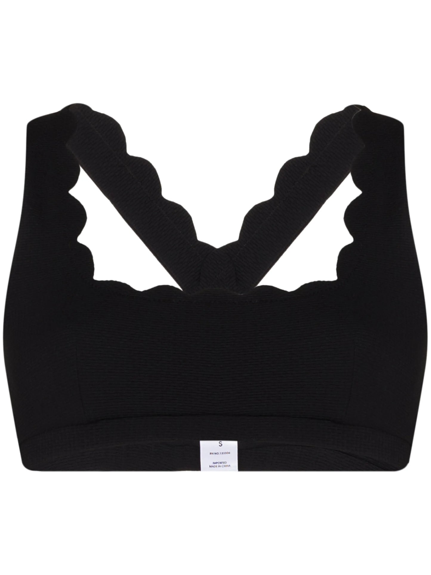 Serena scalloped sports bra