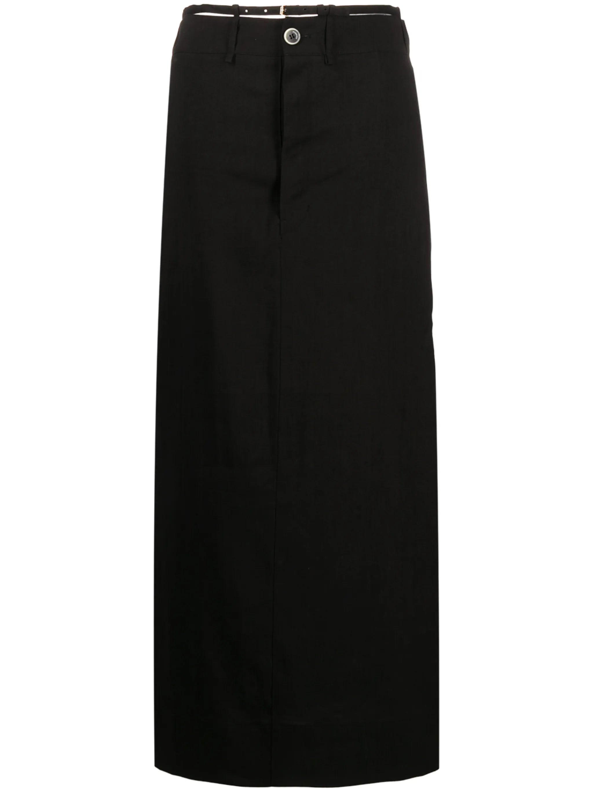 thong-strap maxi skirt