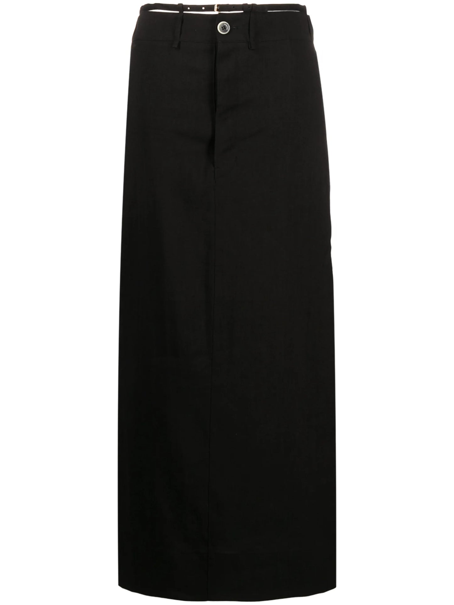 thong-strap maxi skirt