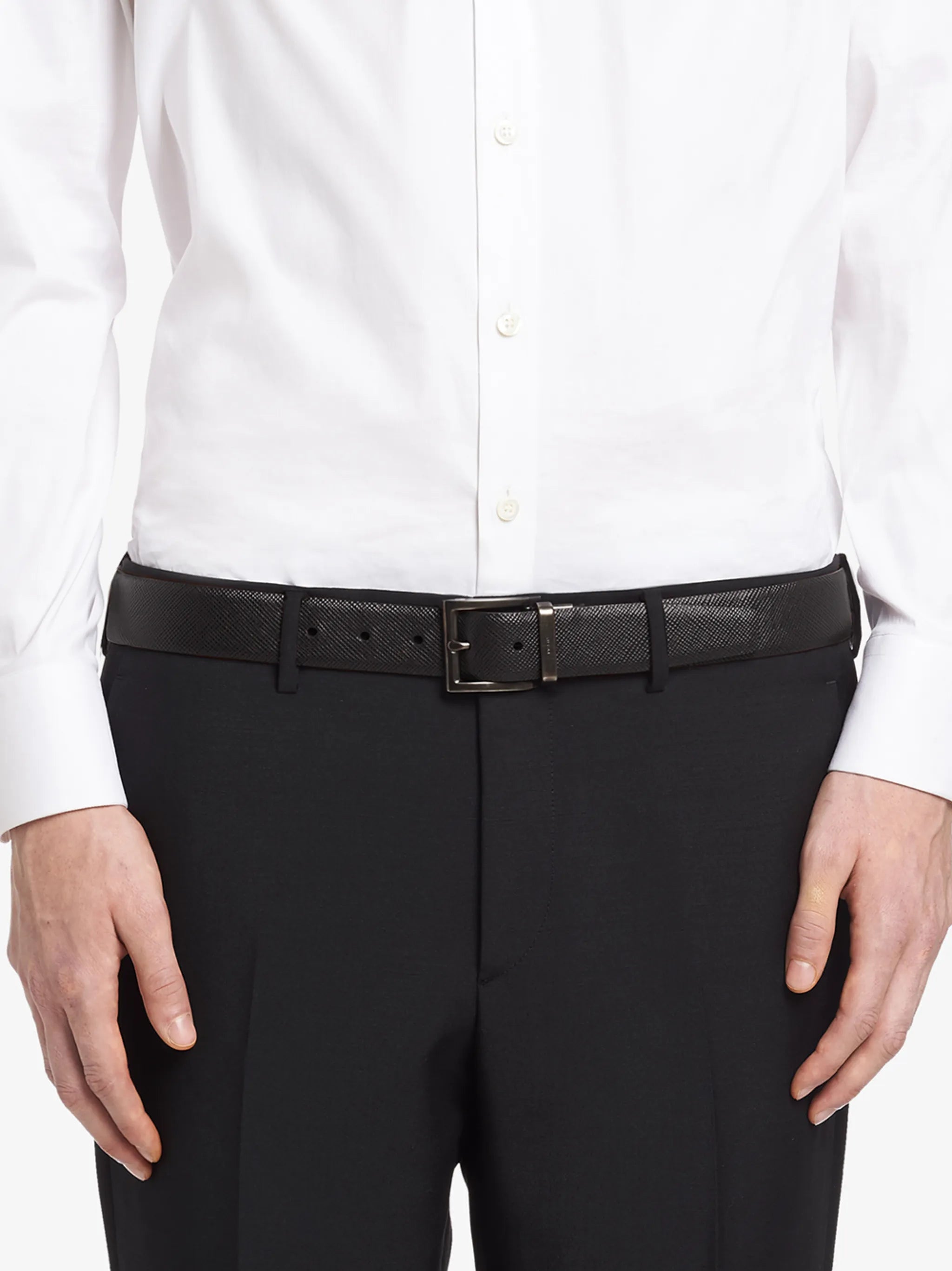 reversible leather belt