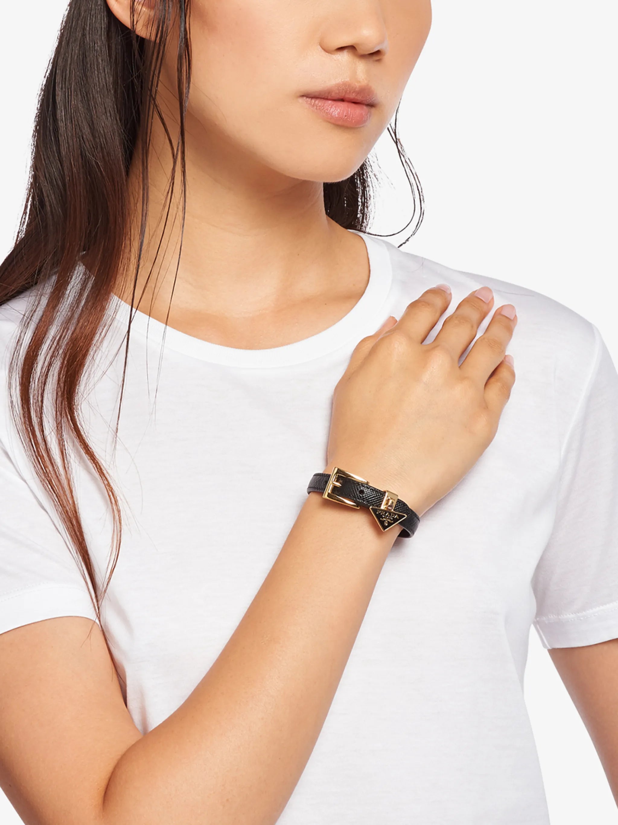 Saffiano leather bracelet
