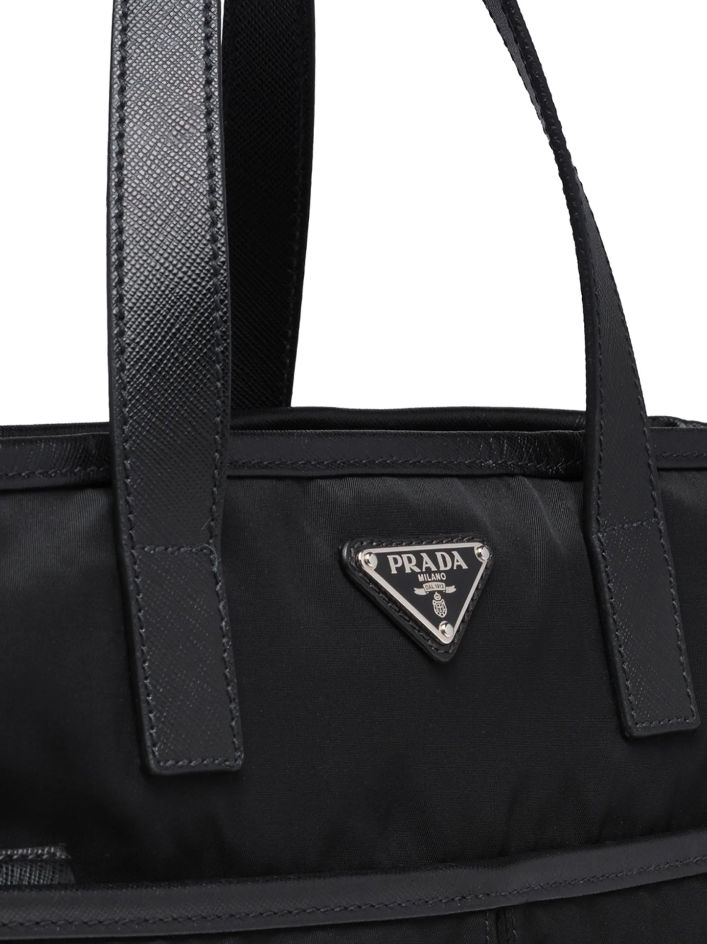 multi-pocket logo tote bag