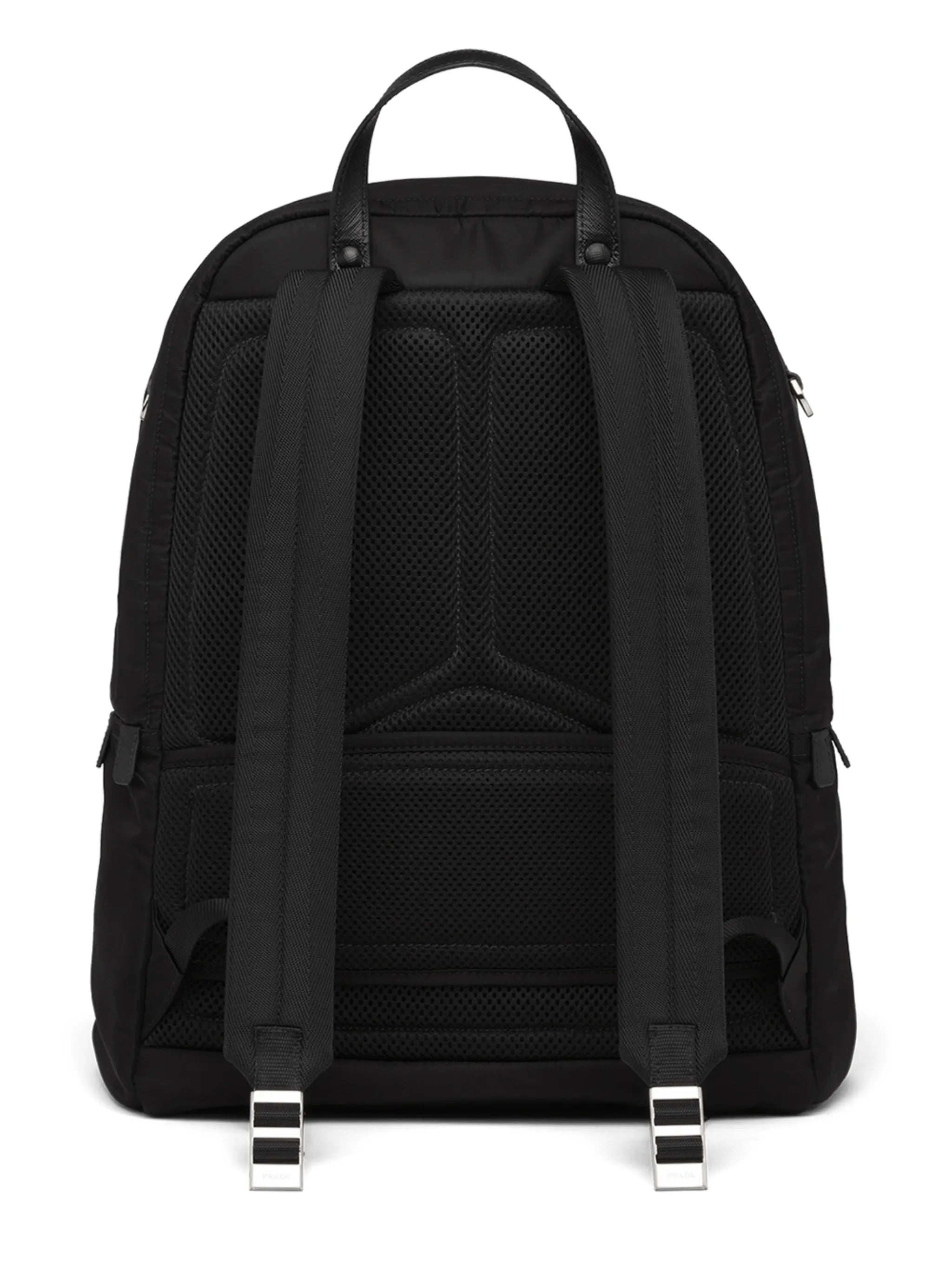 Re-Nylon logo-plaque backpack