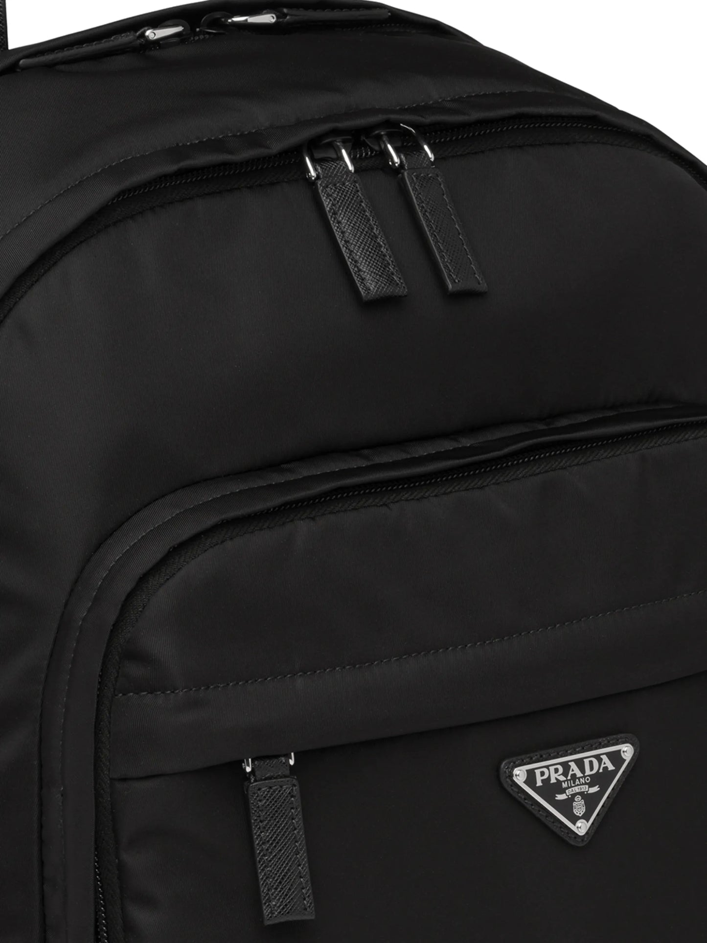 Re-Nylon logo-plaque backpack
