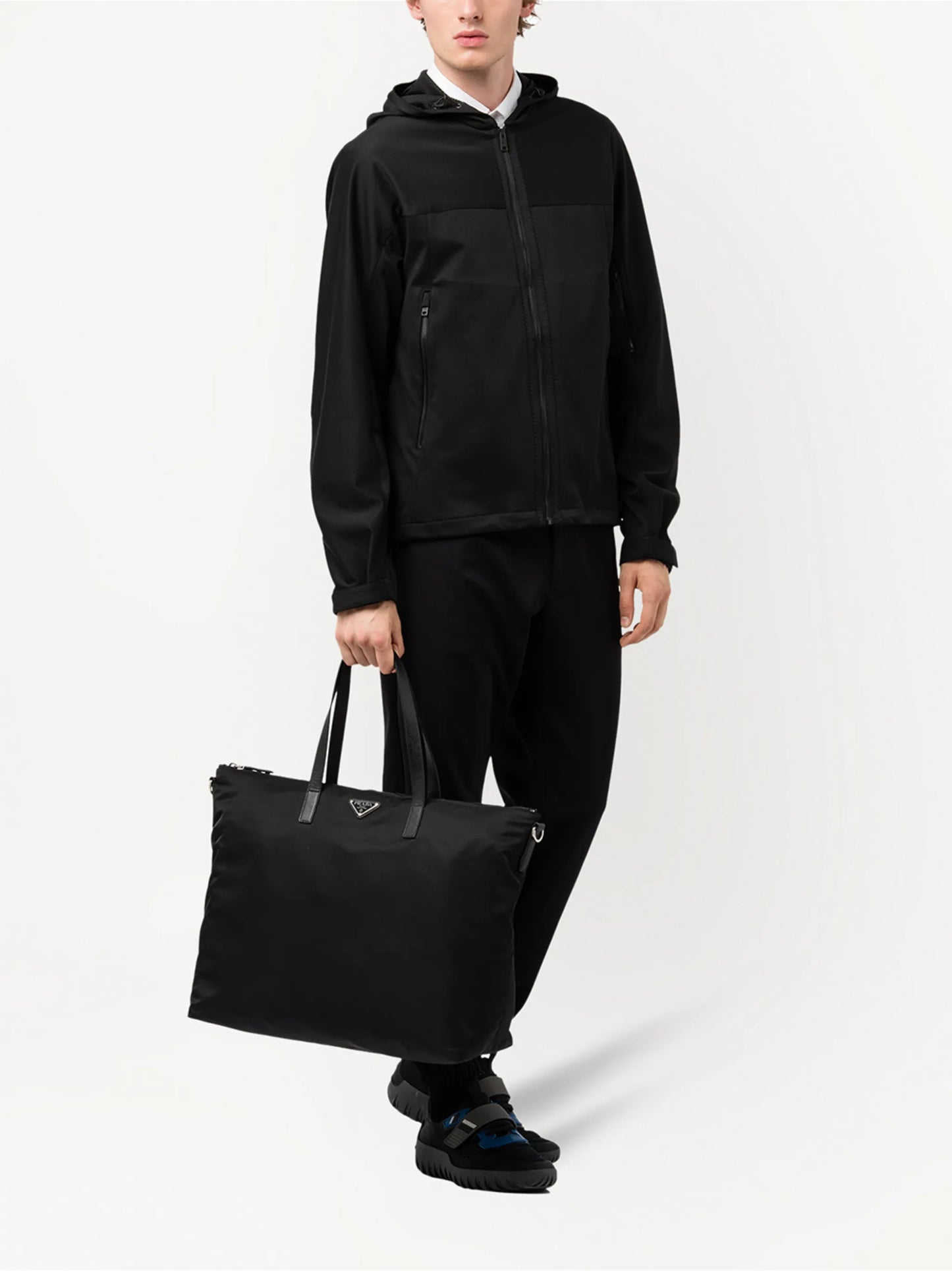 Re-Nylon logo tote bag