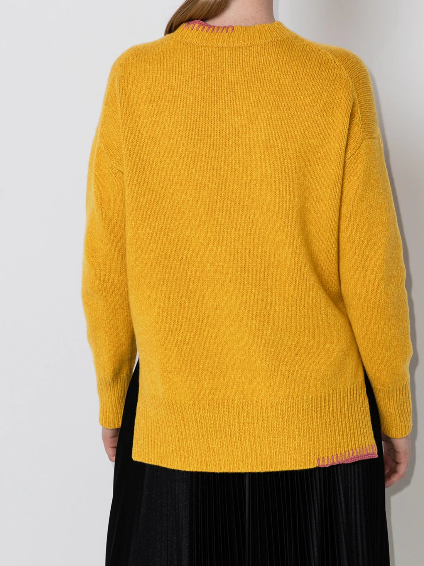 Sloane contrast stitching jumper