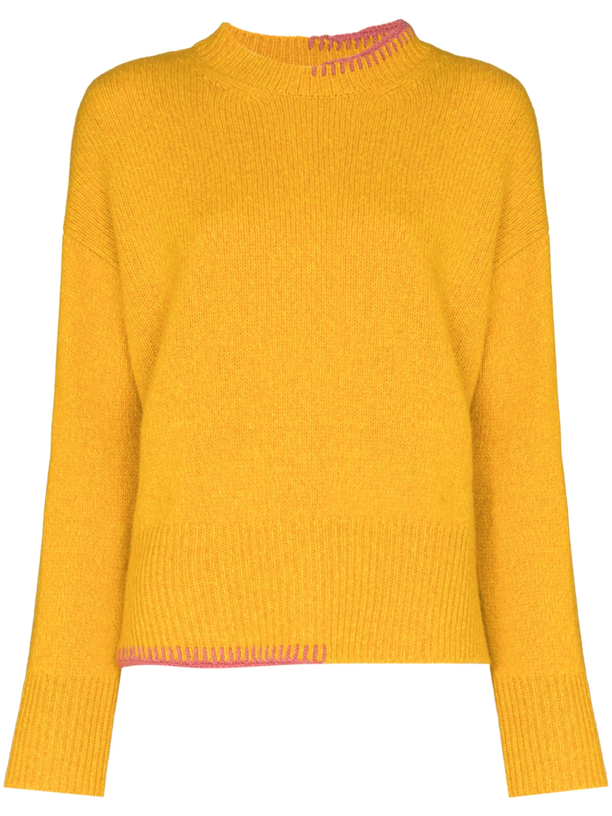 Sloane contrast stitching jumper