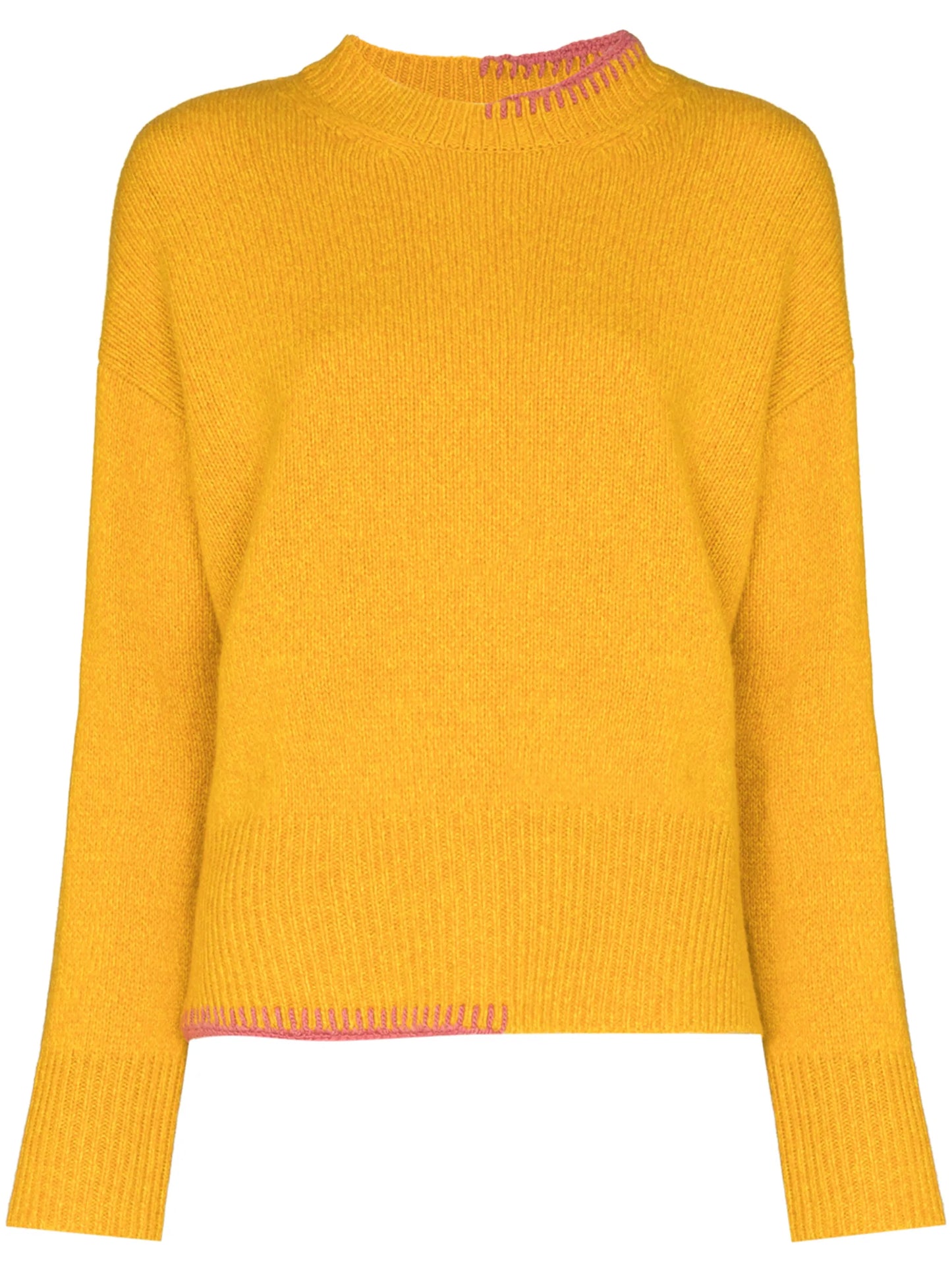 Sloane contrast stitching jumper