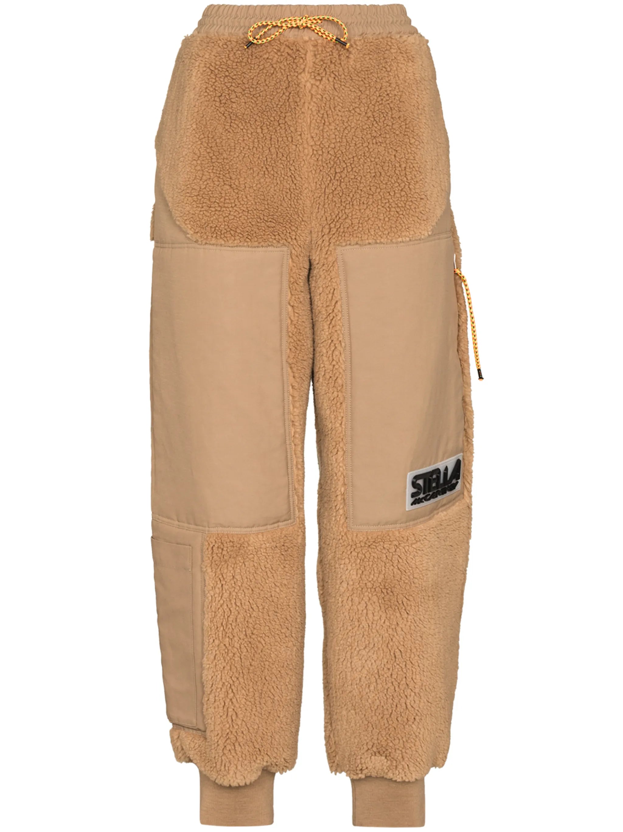 Kara faux-shearling track pants