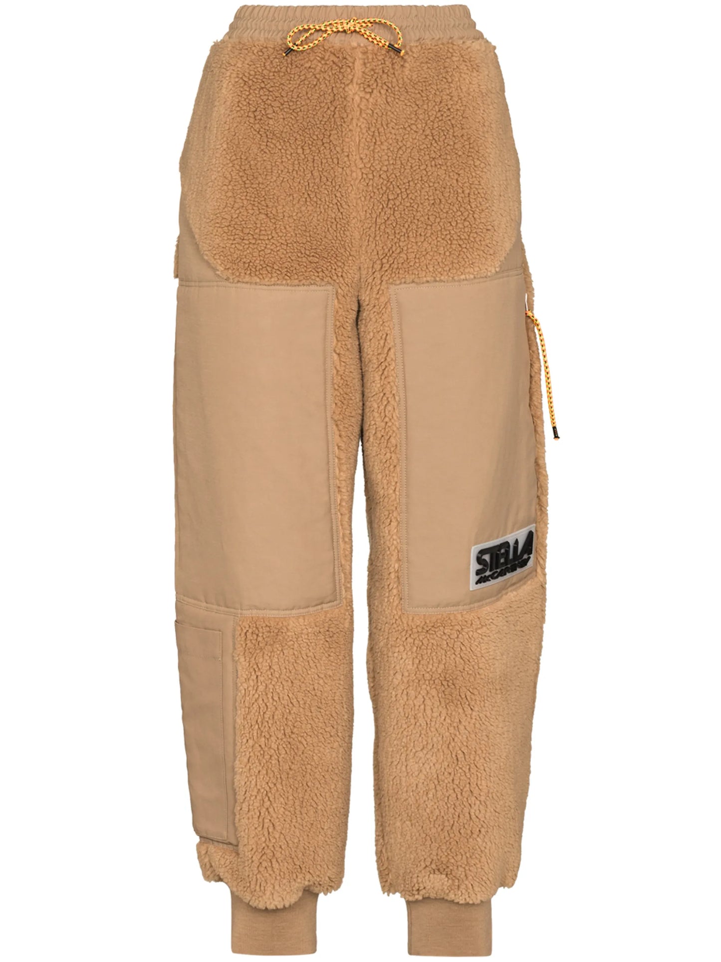 Kara faux-shearling track pants