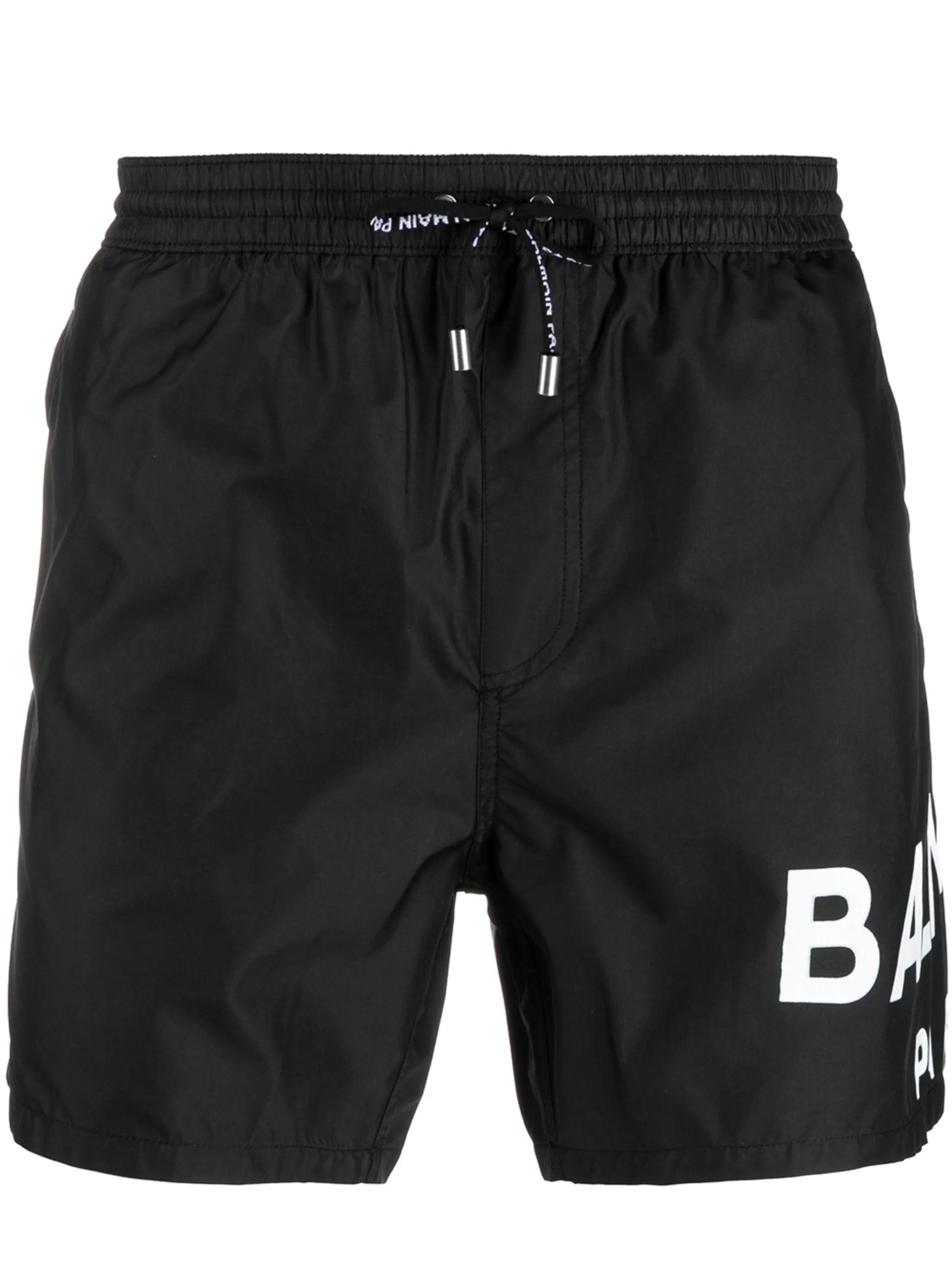 logo-print drawstring swim shorts