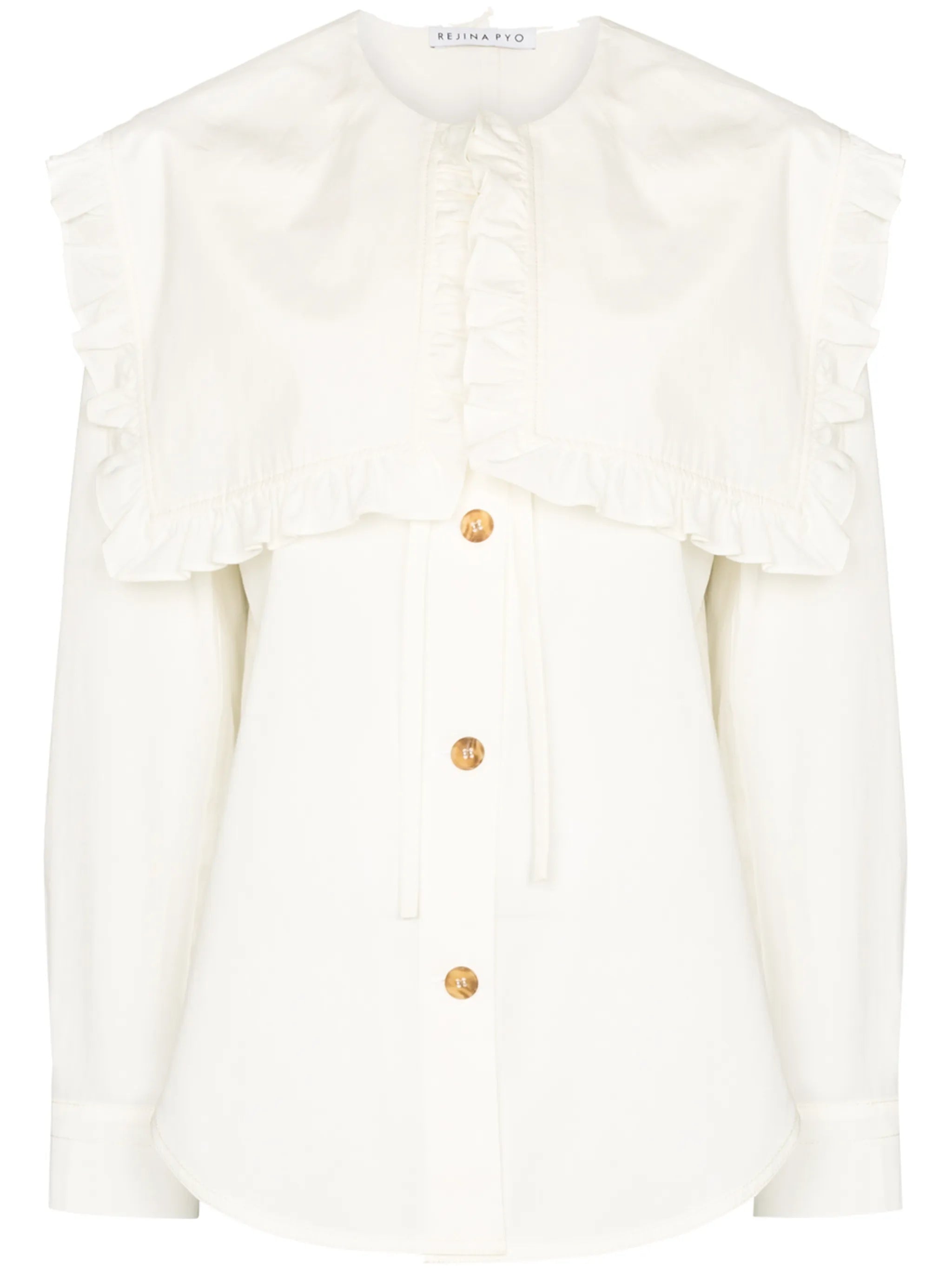 Tate frill-collar shirt