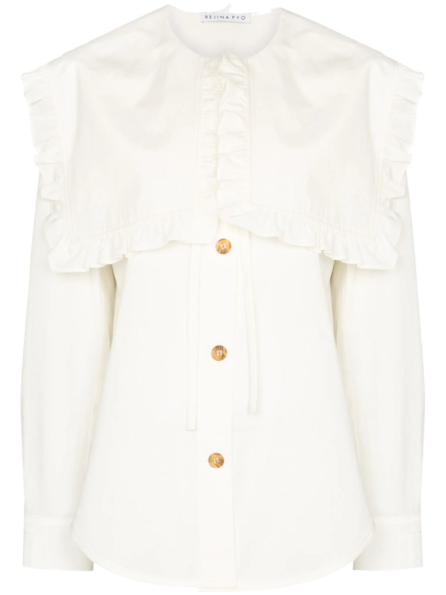 Tate frill-collar shirt