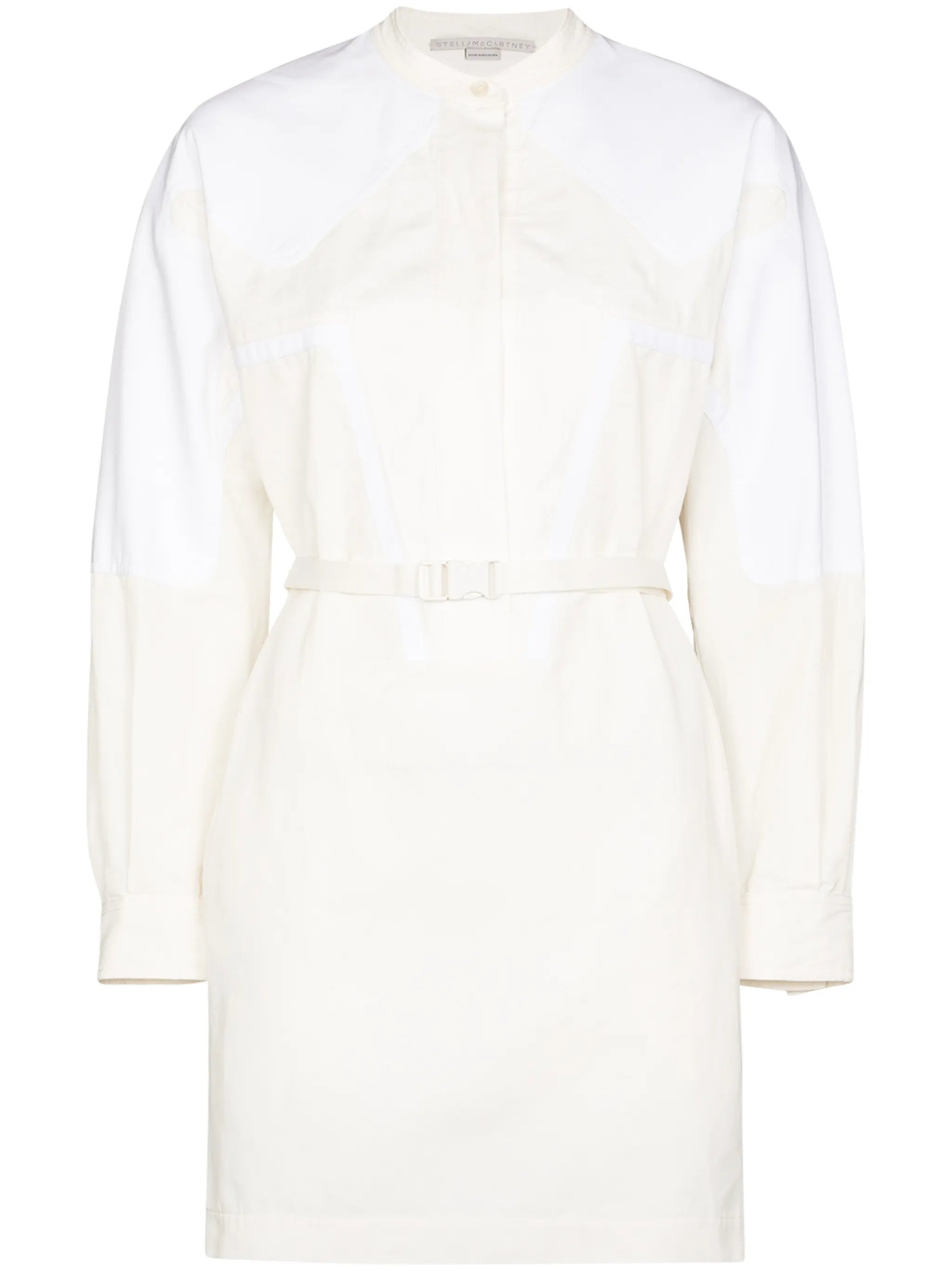 Liana belted-waist minidress