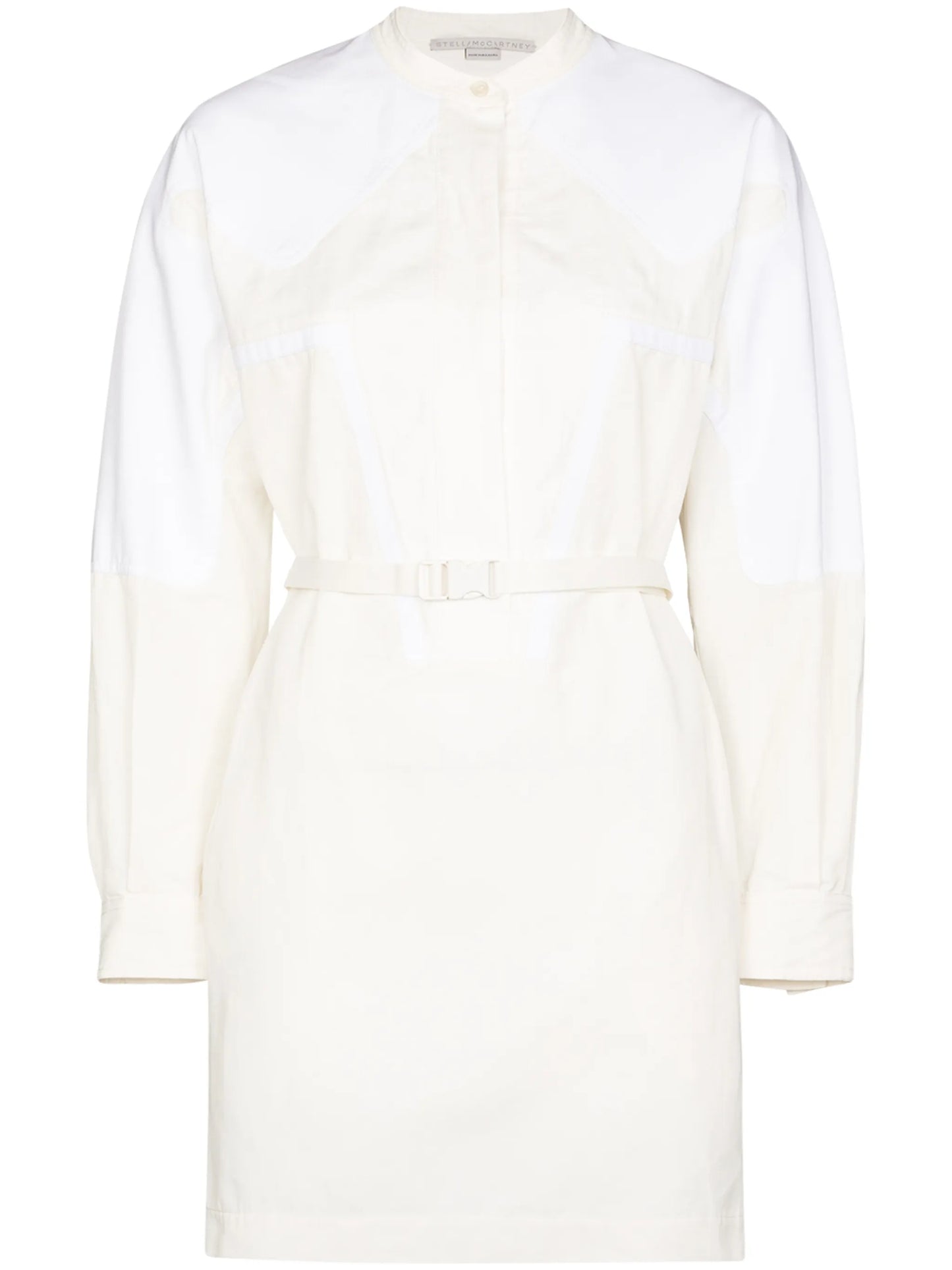 Liana belted-waist minidress
