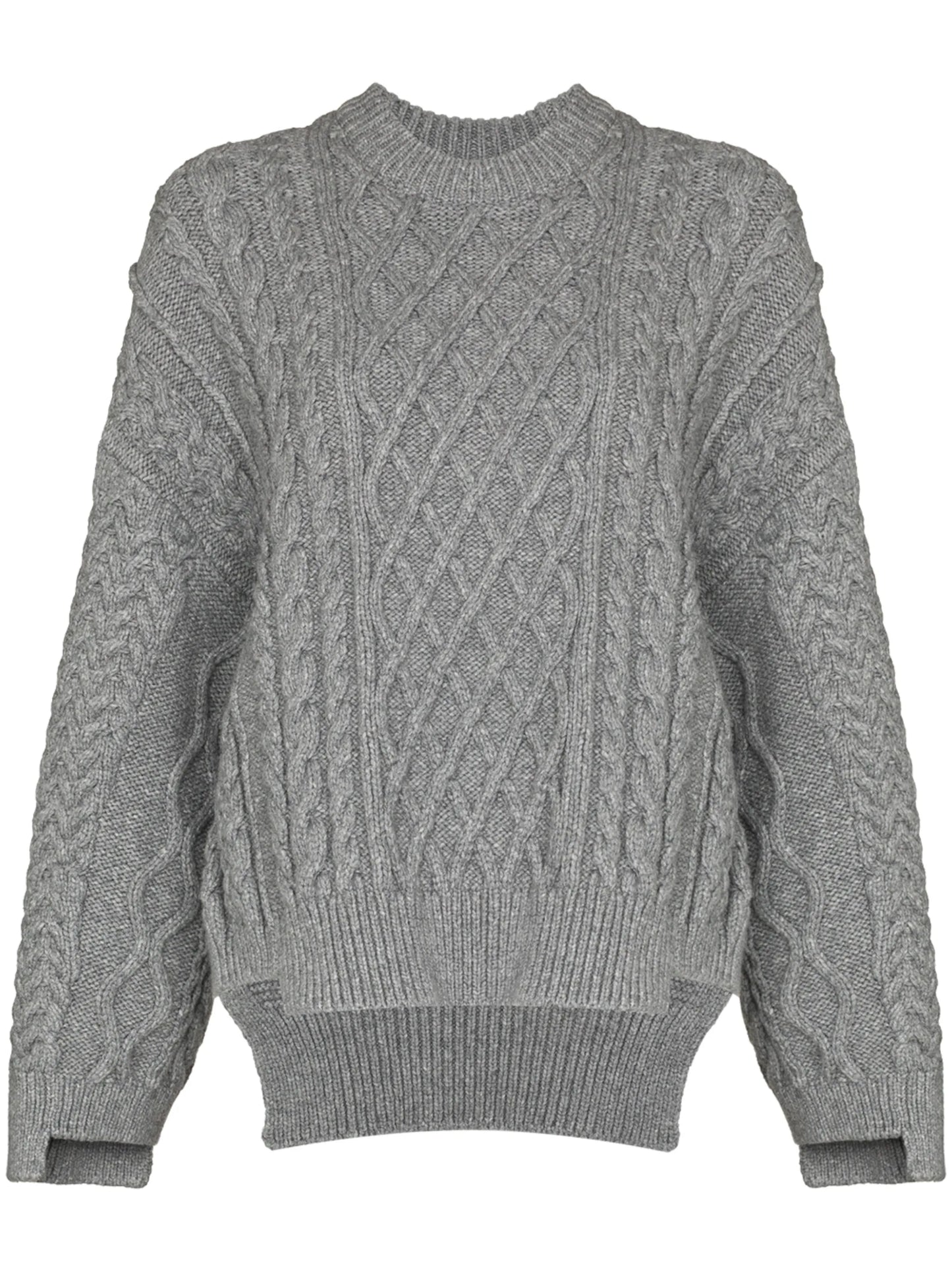 Aran stitch oversized jumper