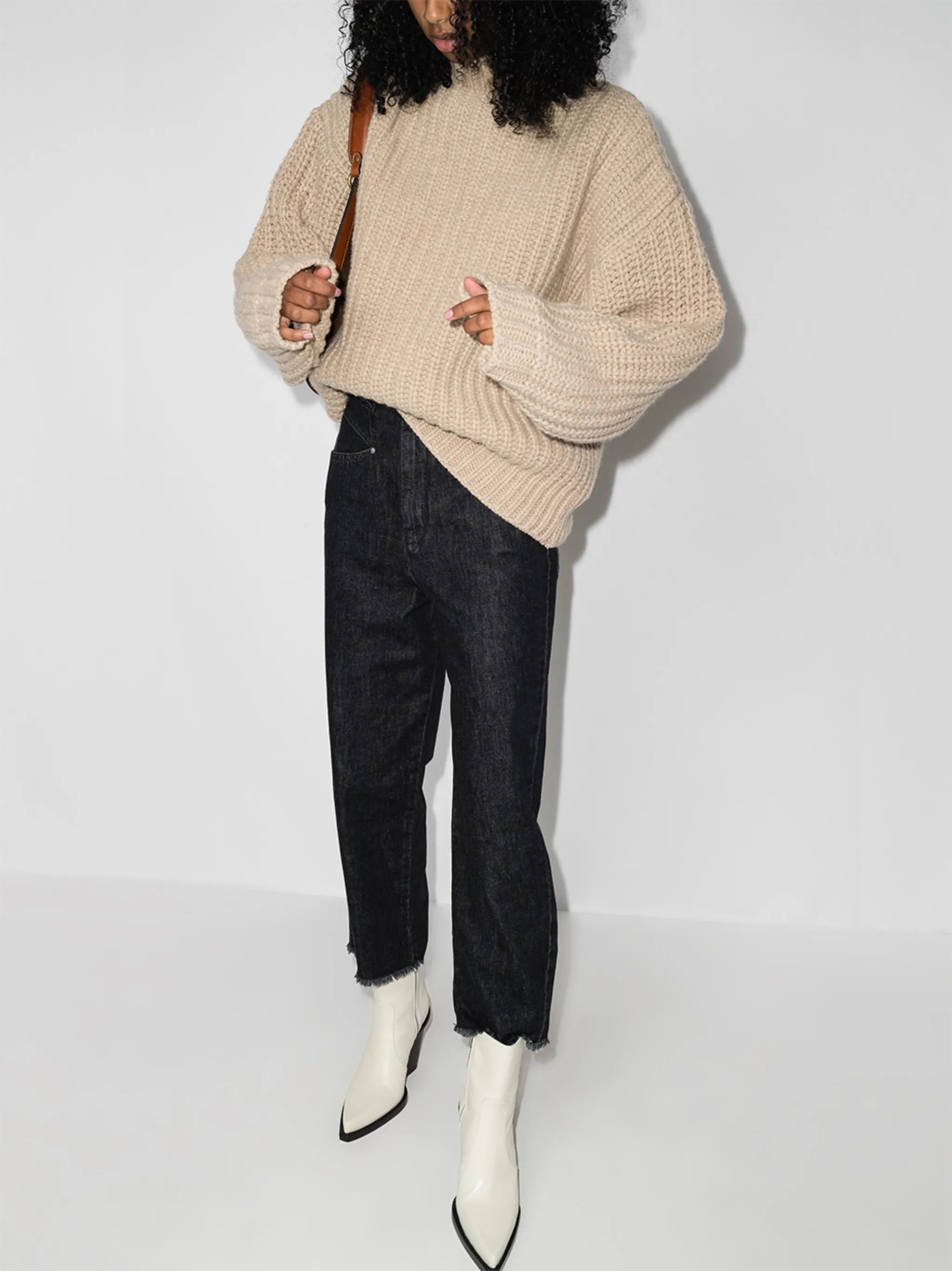 Dilalu wide-leg cropped jeans