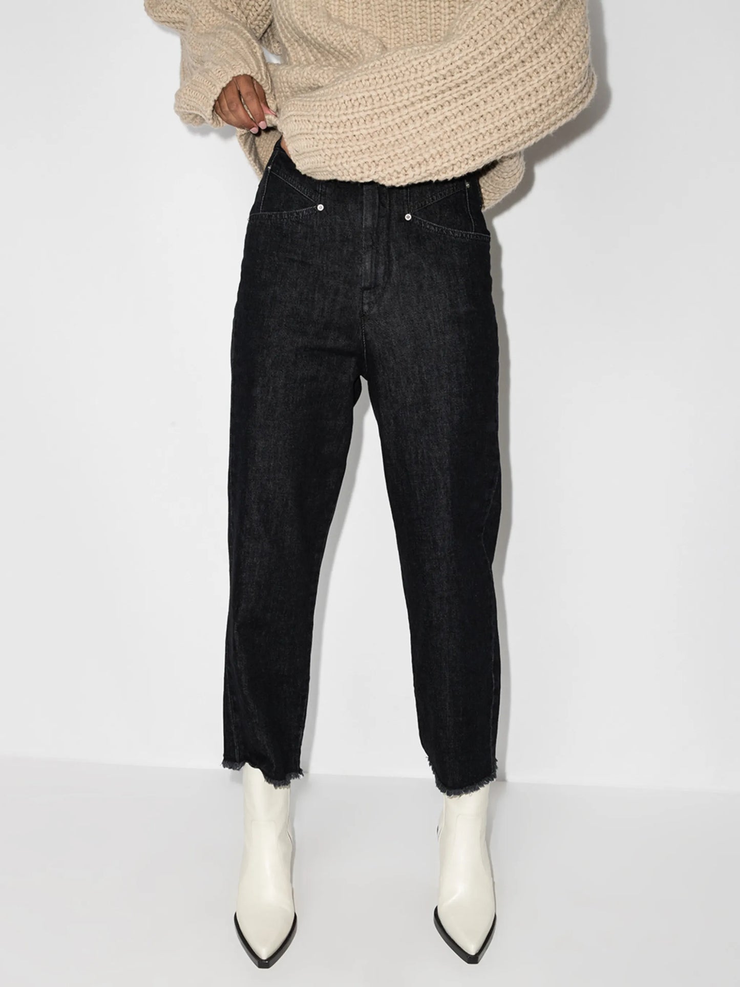 Dilalu wide-leg cropped jeans