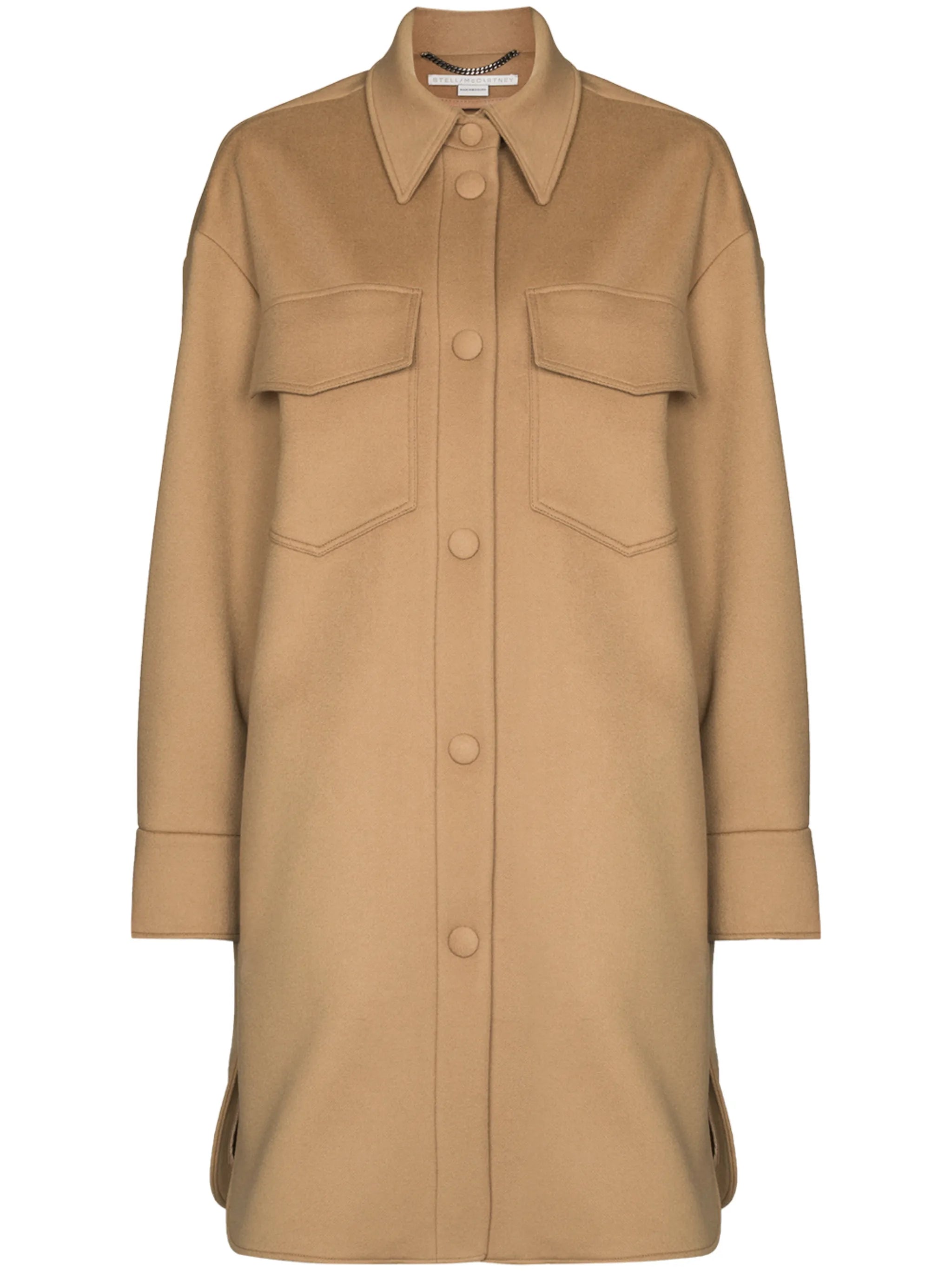 Kerry button-up wool coat