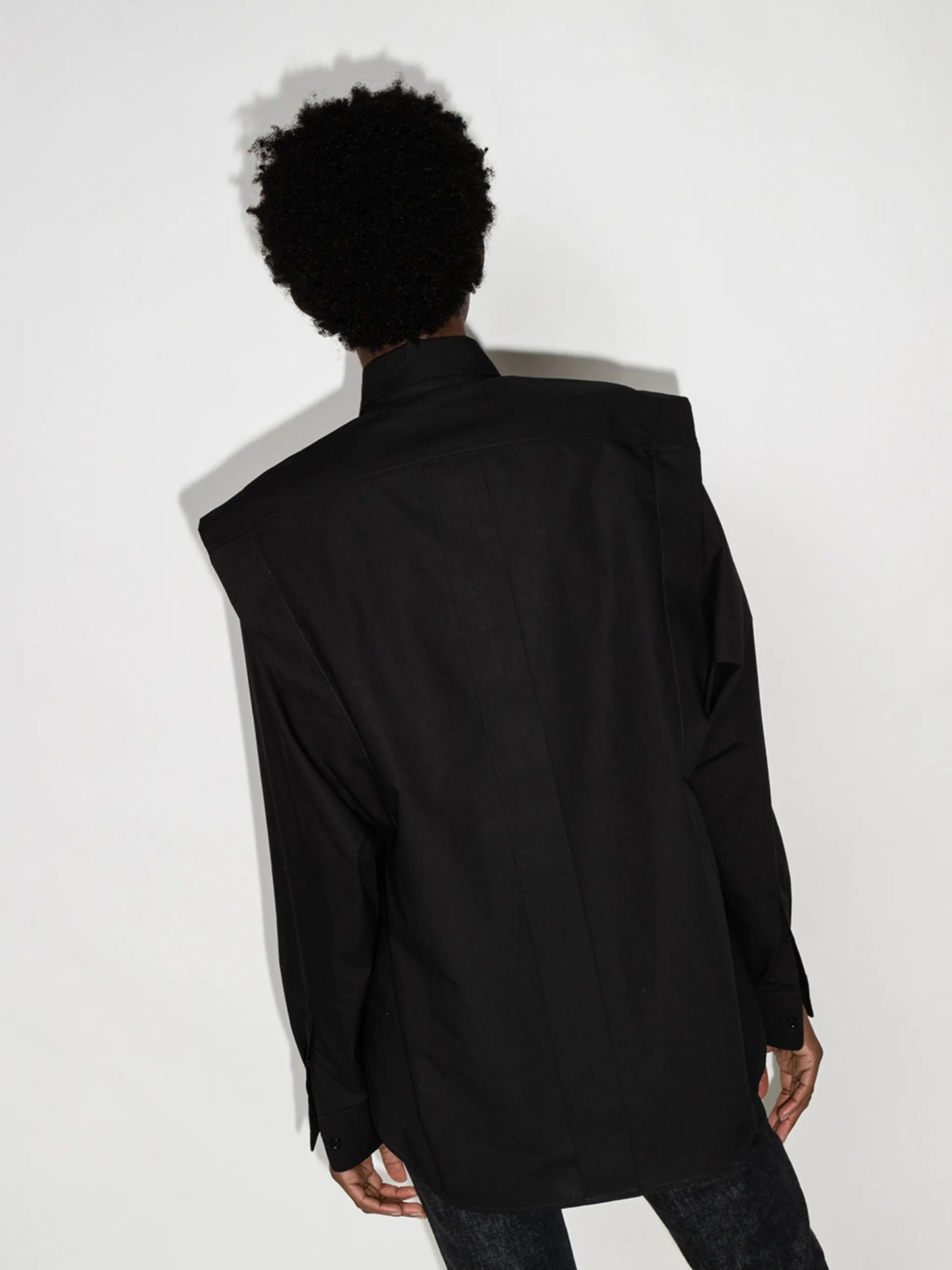 Ralki exaggerated shoulder shirt