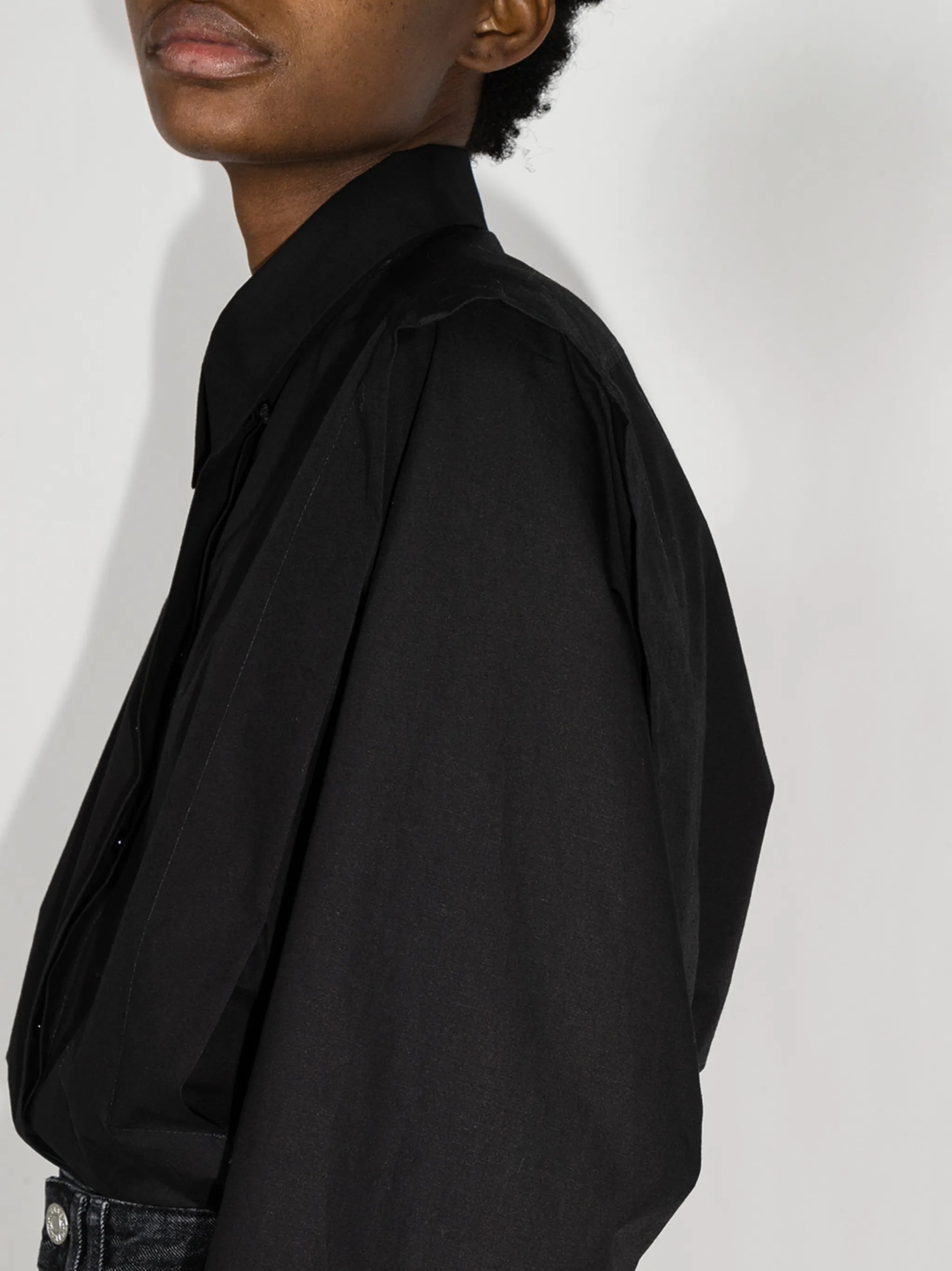 Ralki exaggerated shoulder shirt