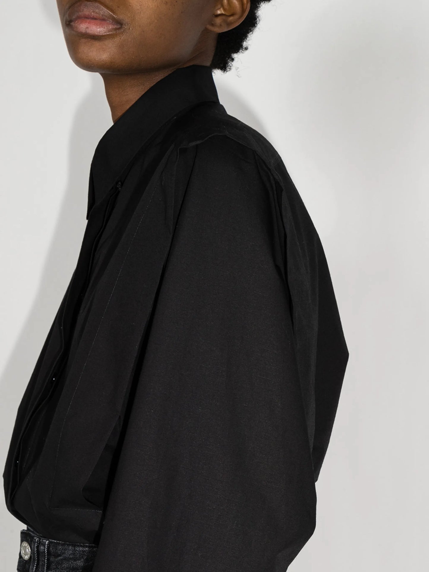 Ralki exaggerated shoulder shirt