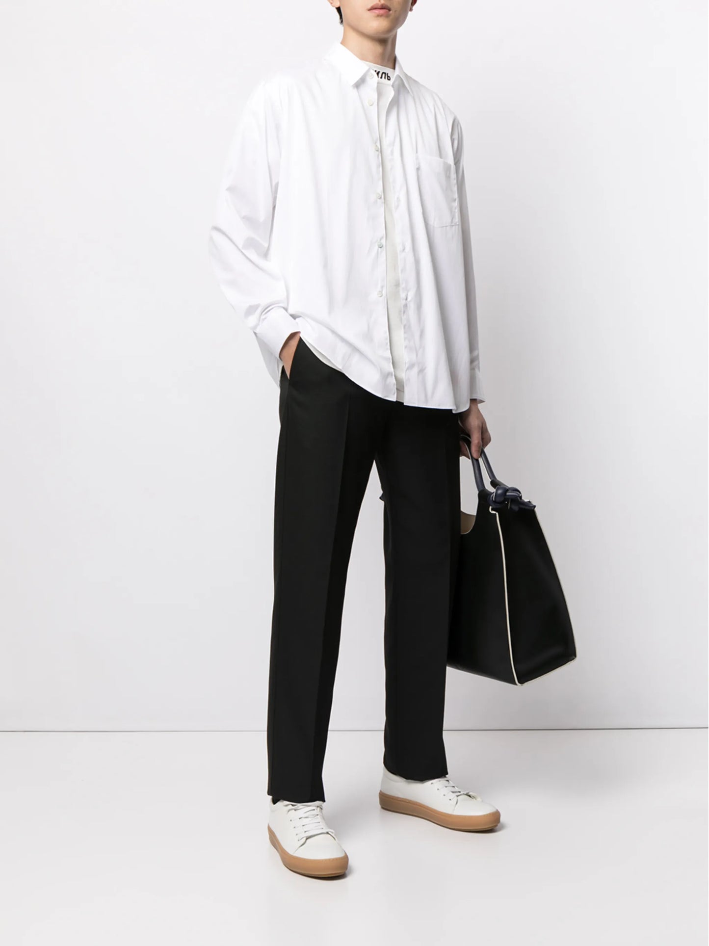 long-sleeve cotton shirt