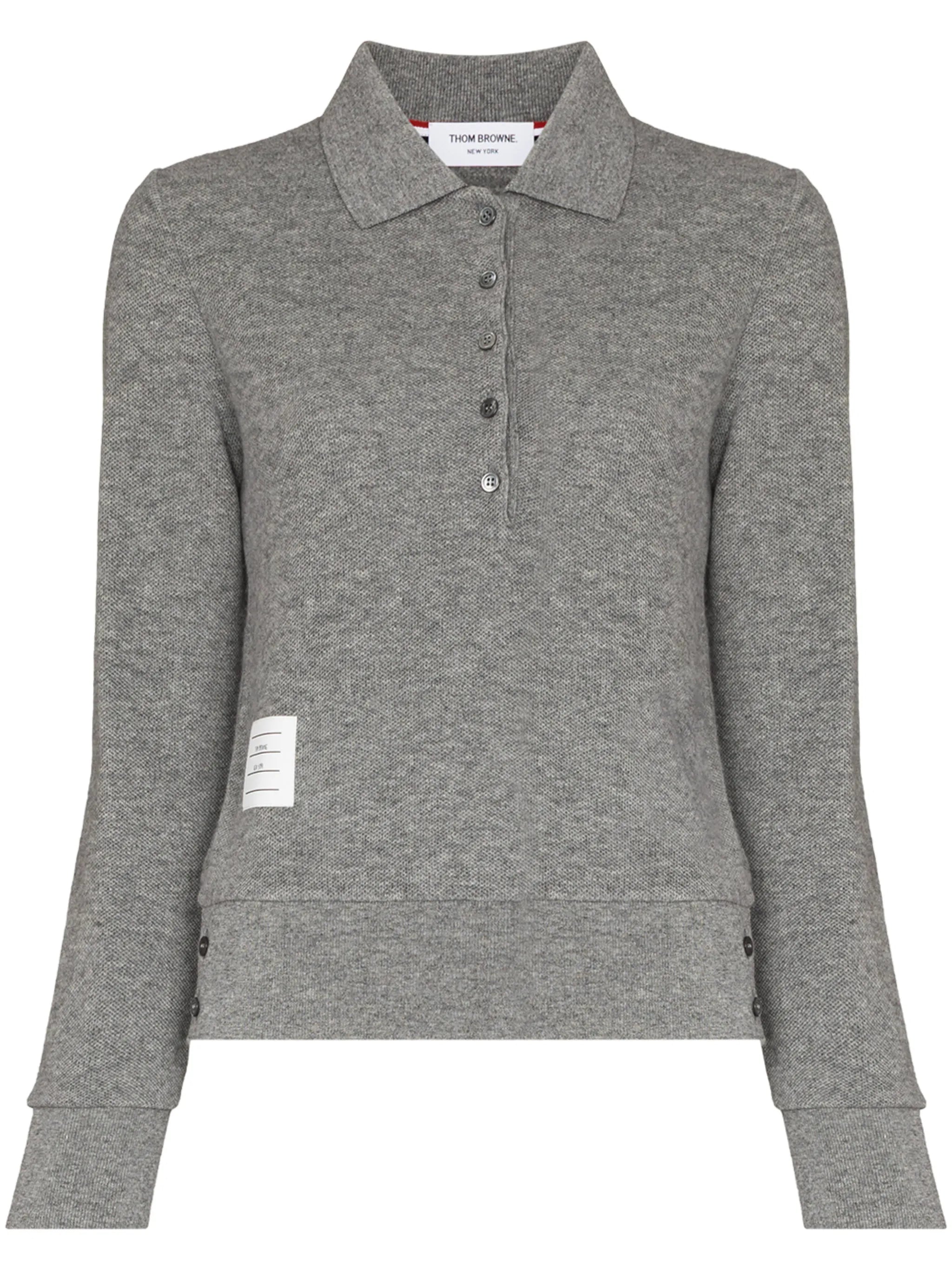 logo-patch knitted pool shirt