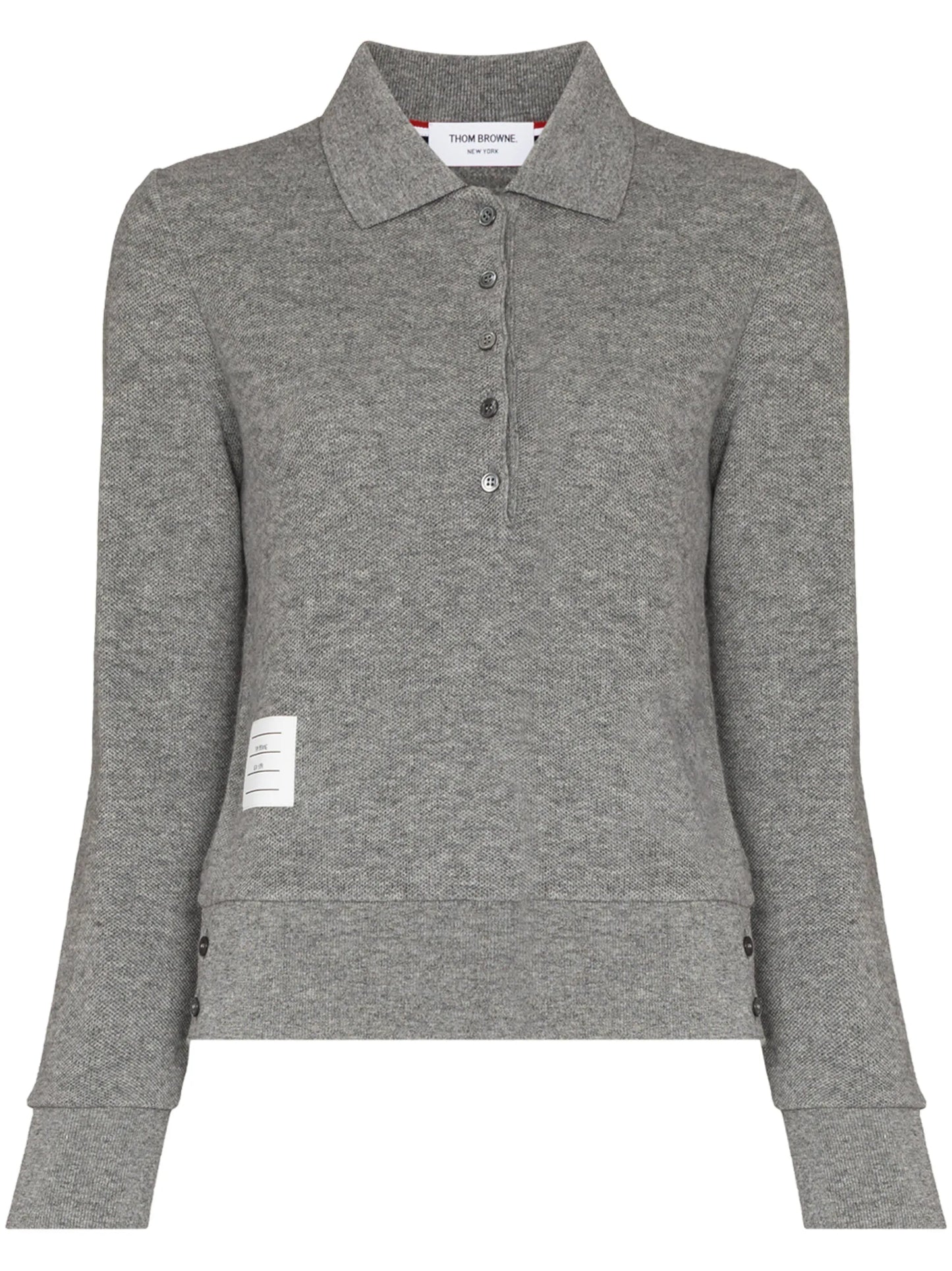 logo-patch knitted pool shirt