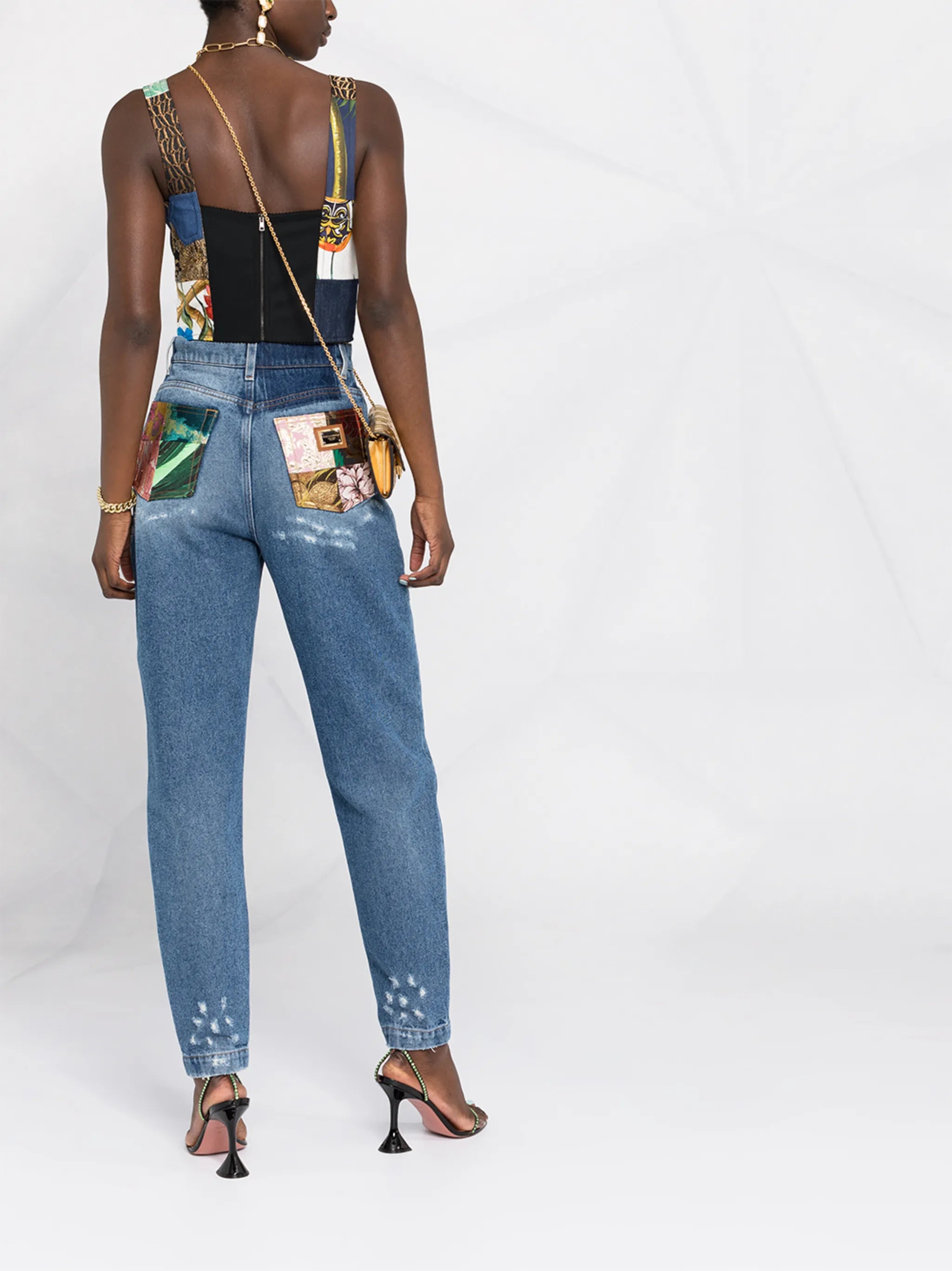 patchwork cropped top