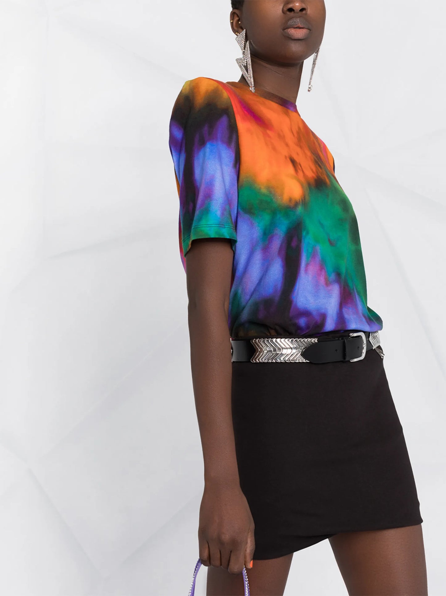 Ezra draped mini skirt