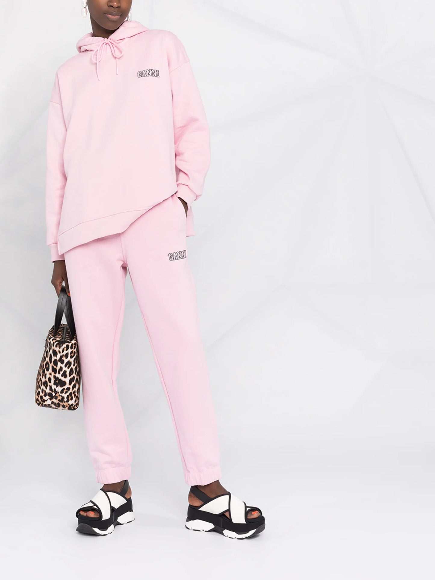 logo-embroidered tapered track pants