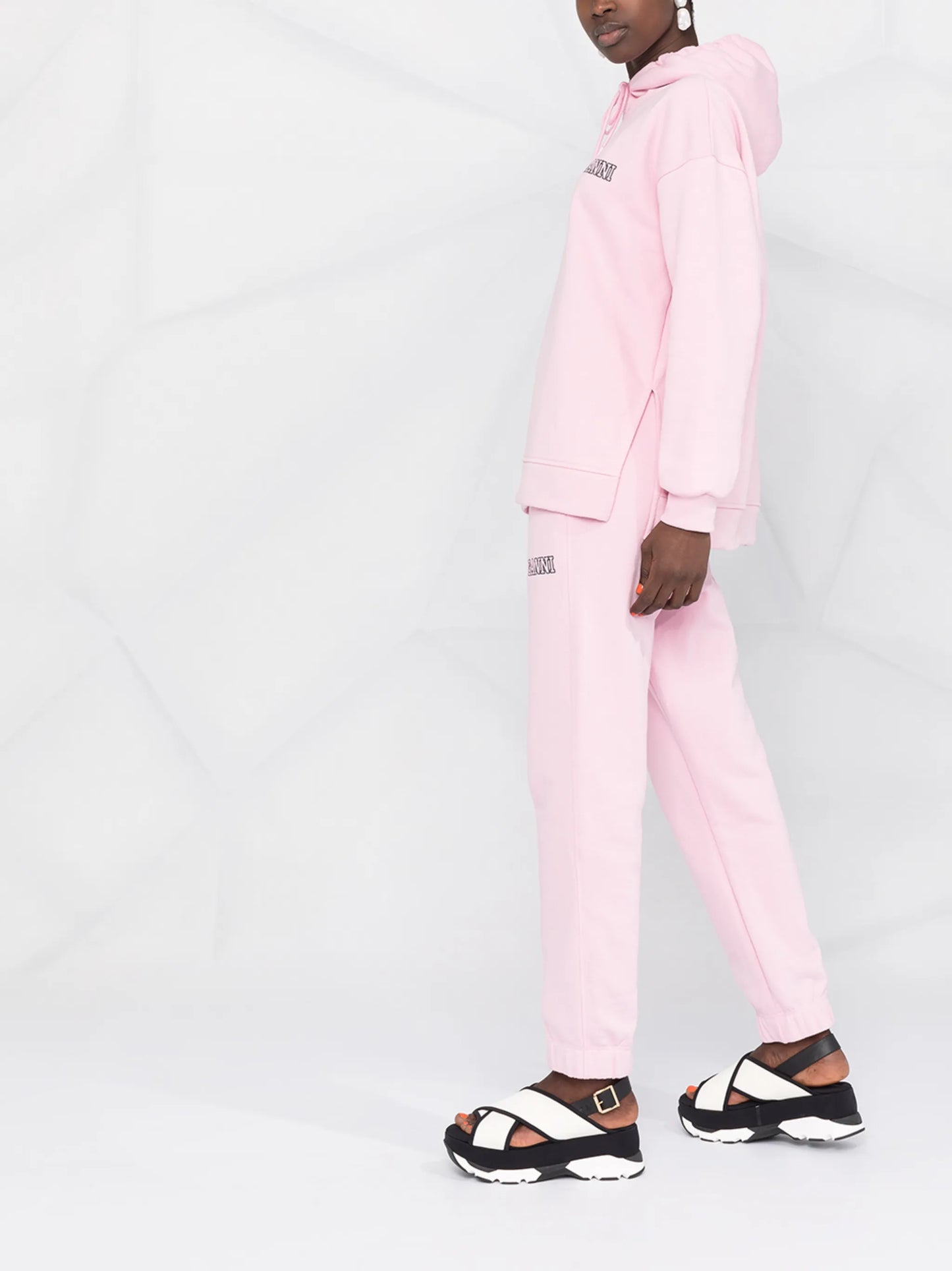 logo-embroidered tapered track pants