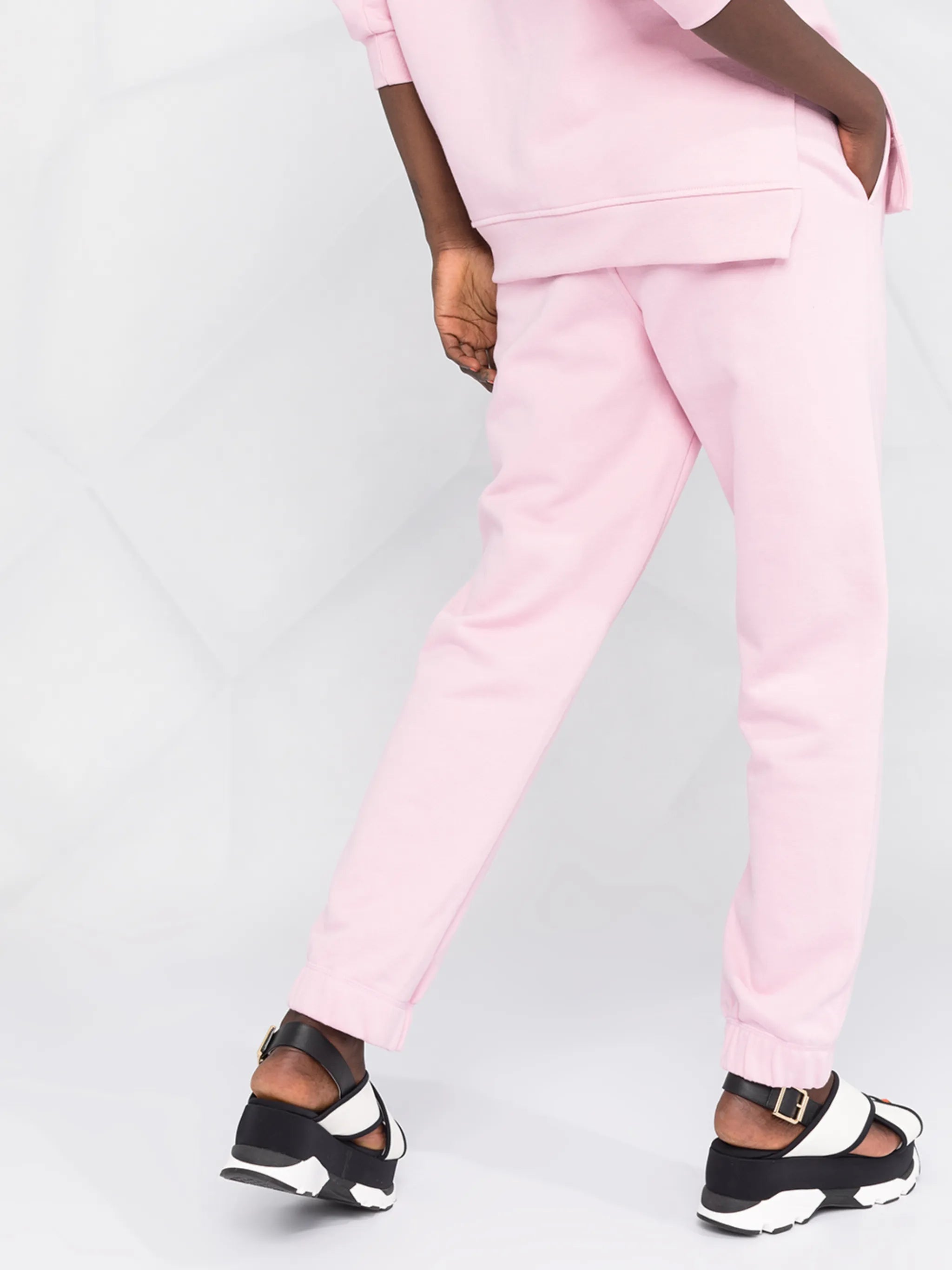 logo-embroidered tapered track pants