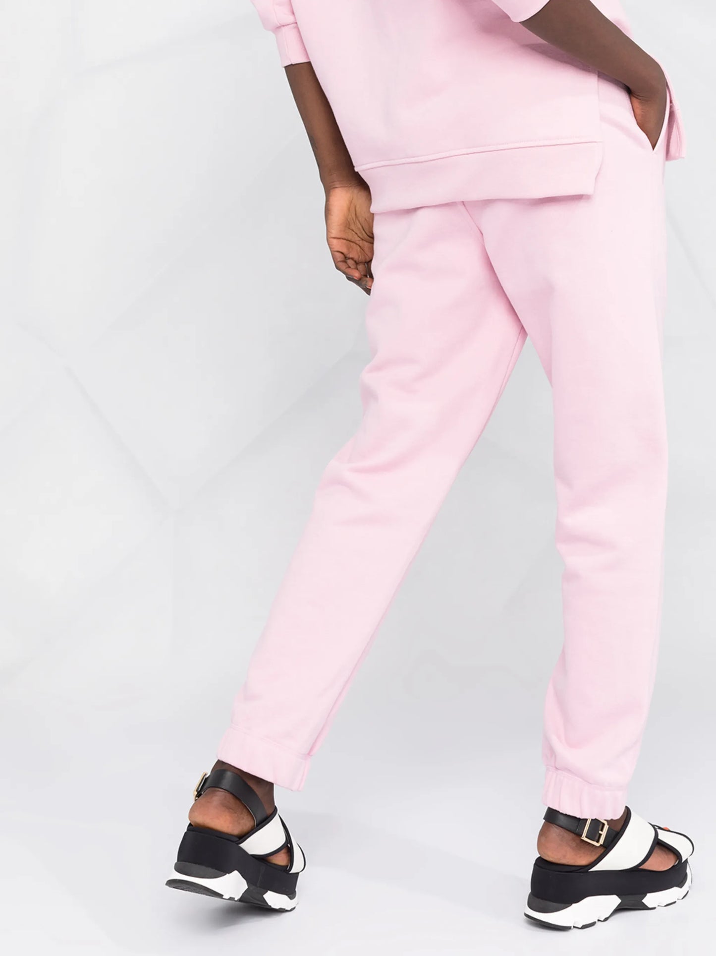 logo-embroidered tapered track pants