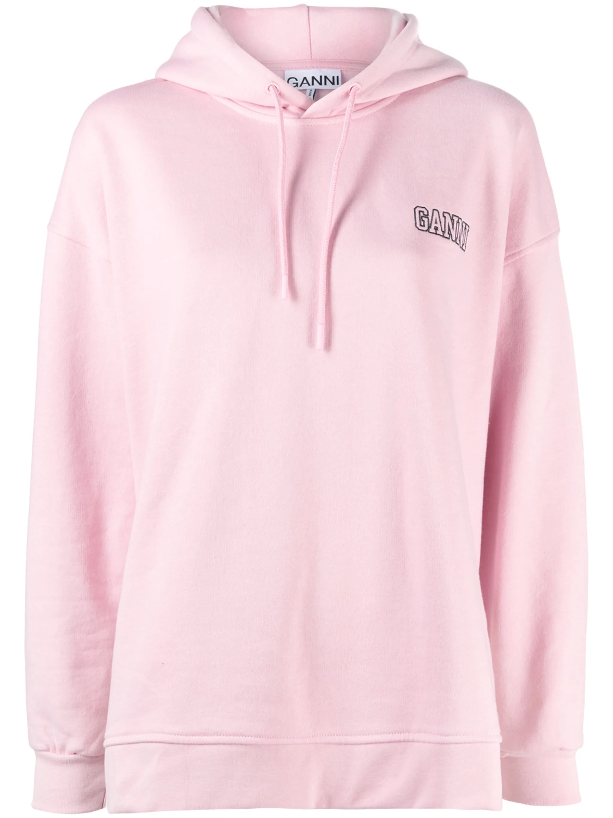 logo-embroidered long-sleeve hoodie