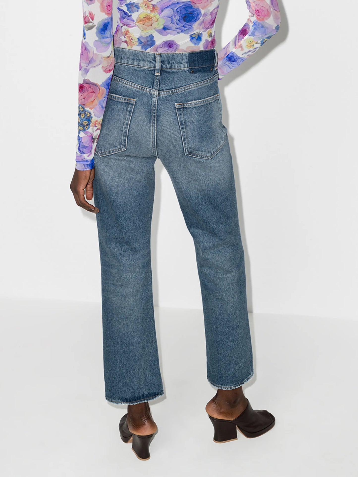 Deryn high-waisted flared jeans