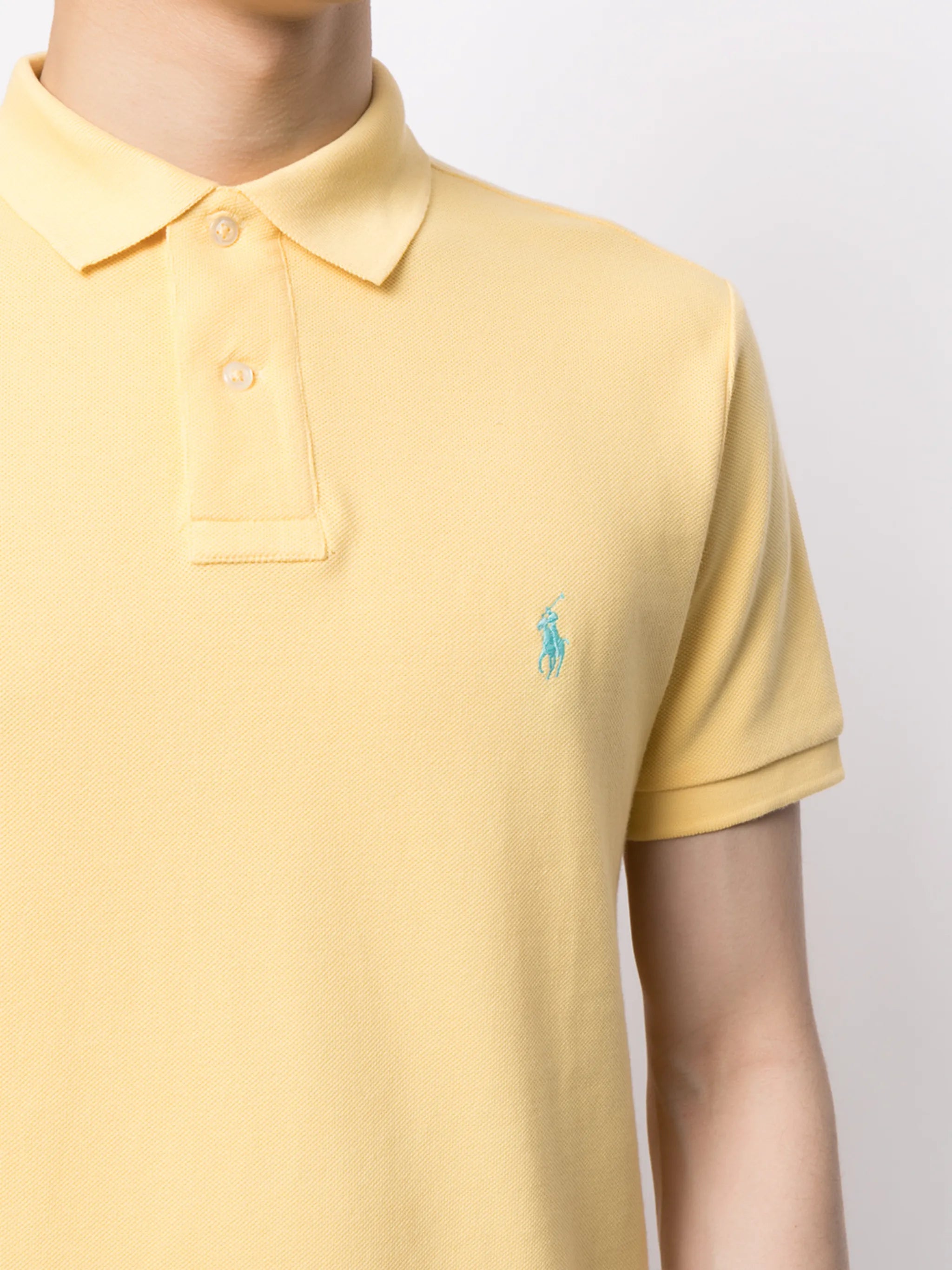 embroidered-design polo shirt