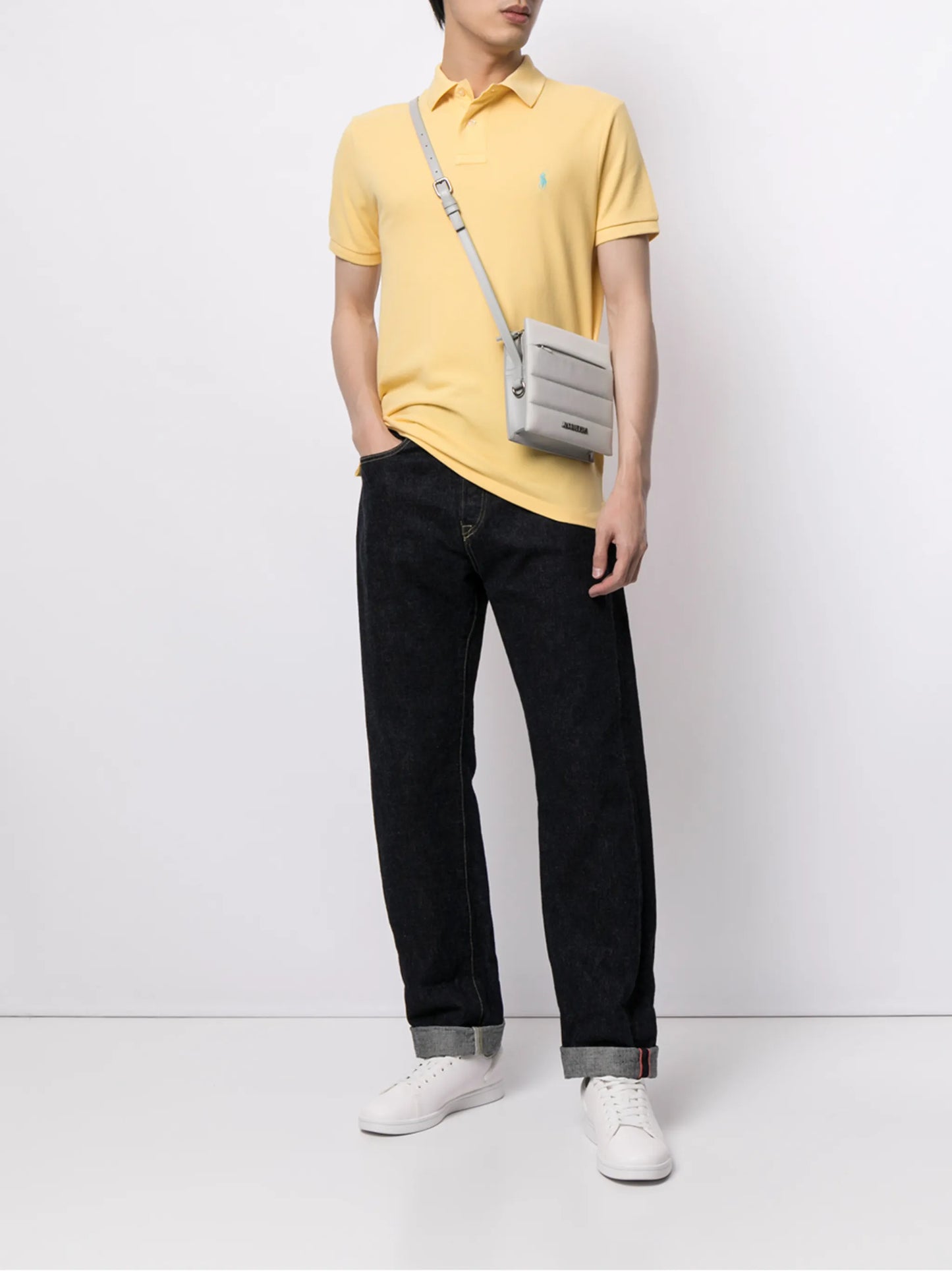 embroidered-design polo shirt