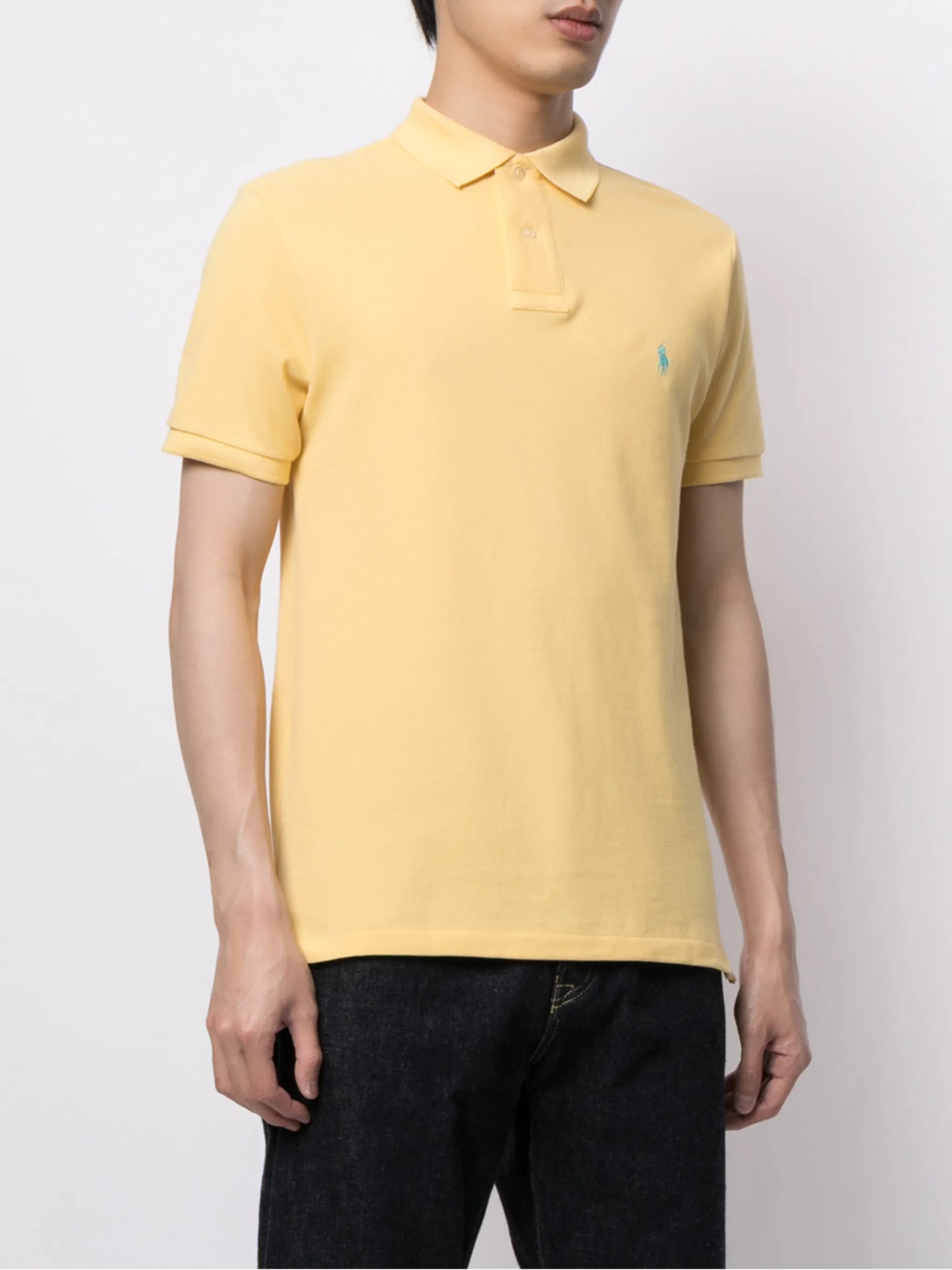 embroidered-design polo shirt
