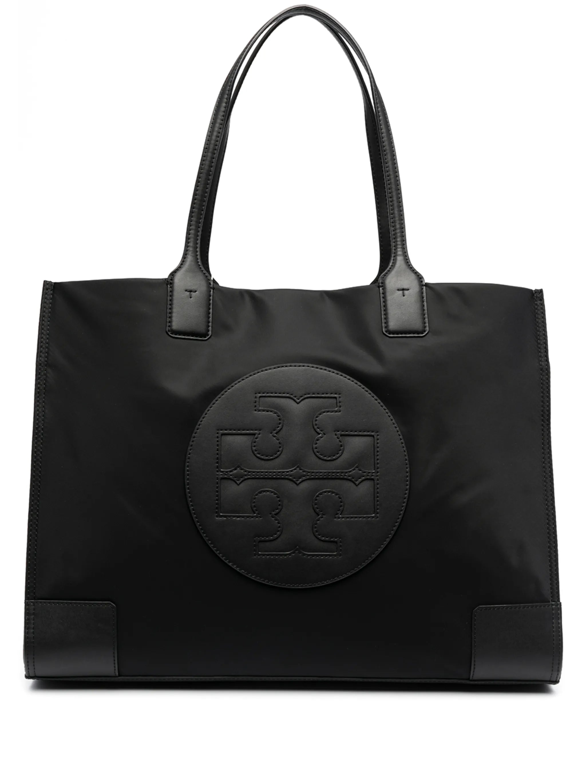 Ella logo-patch tote bag